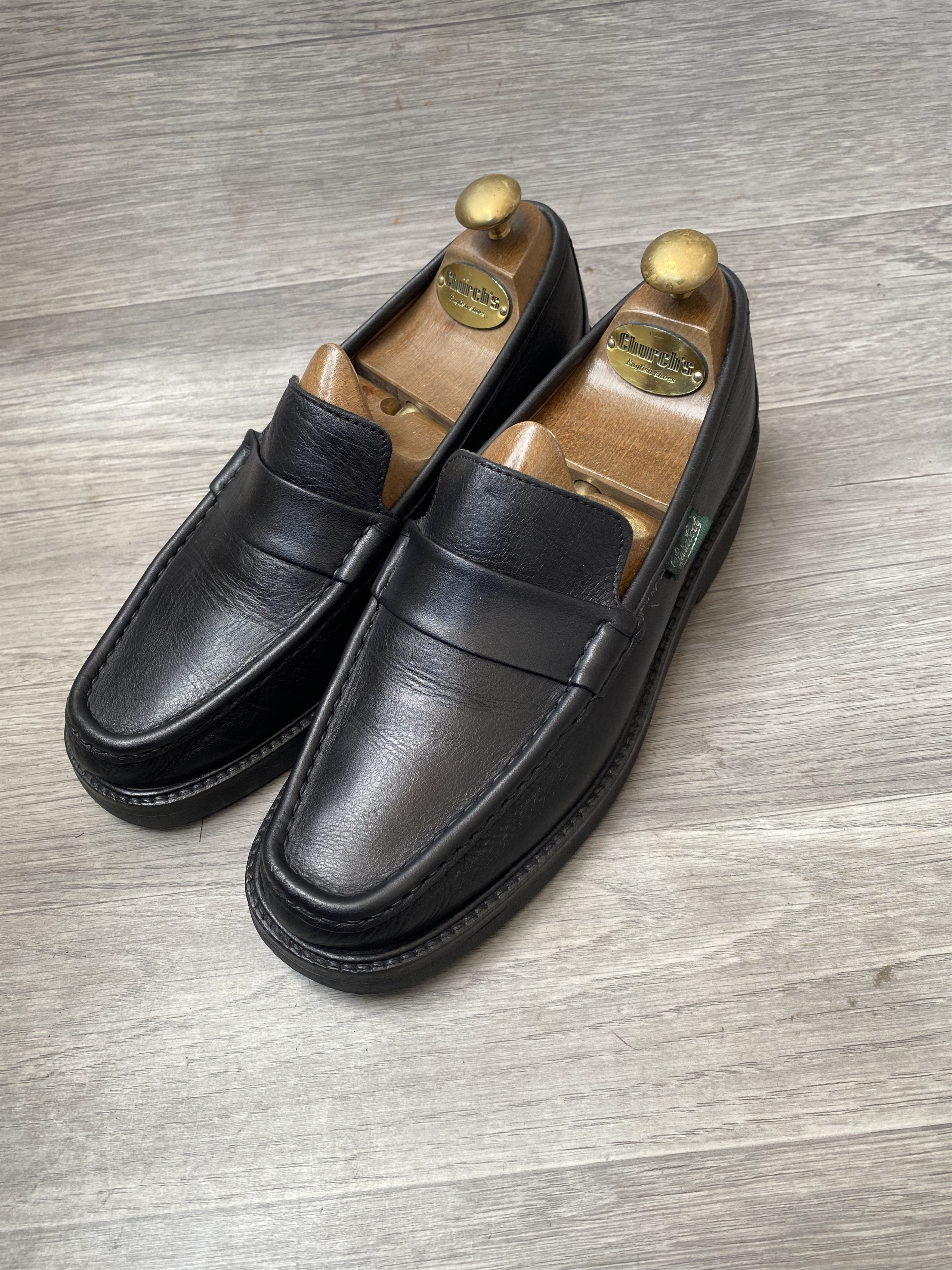 Paraboot Paraboot reims black leather penny loafers sz 40 Size US 7 / EU 40 - 5 Thumbnail