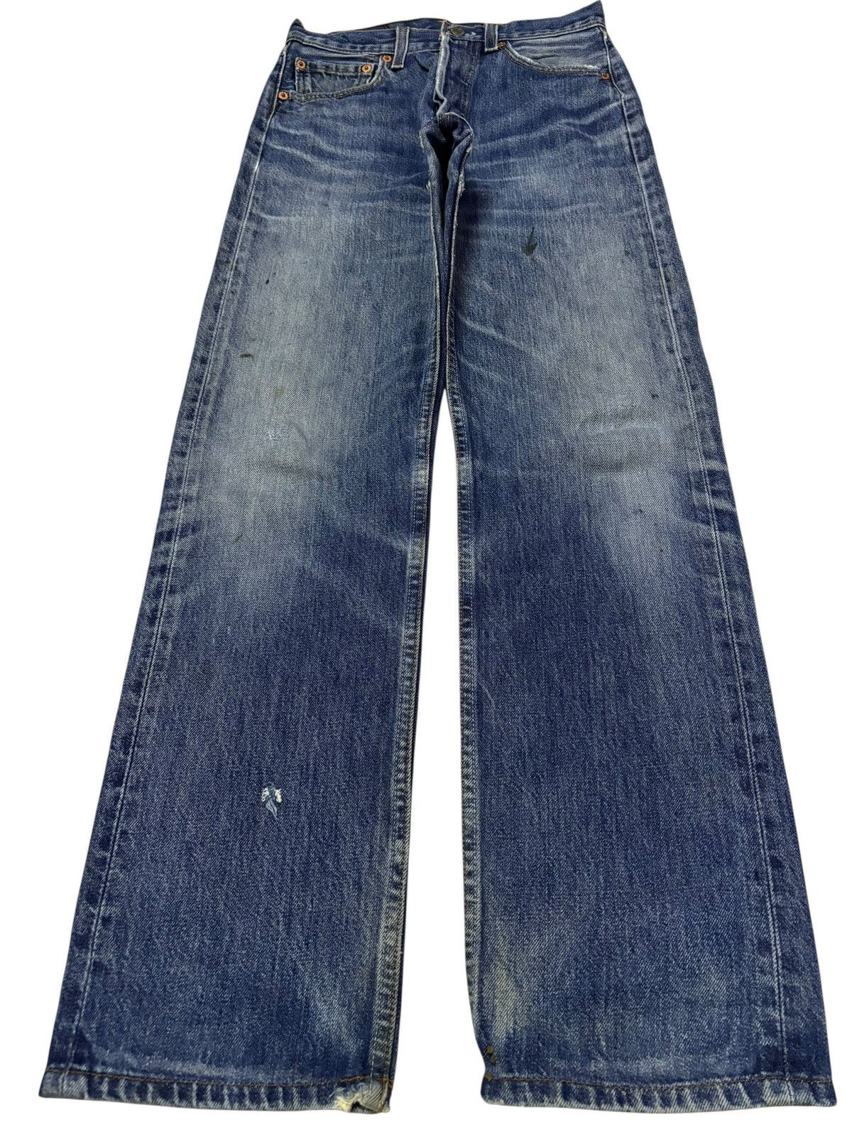 Levi's Vtg 90s Levis 501 Distressed Jeans Size US 26 / EU 42 - 1 Thumbnail