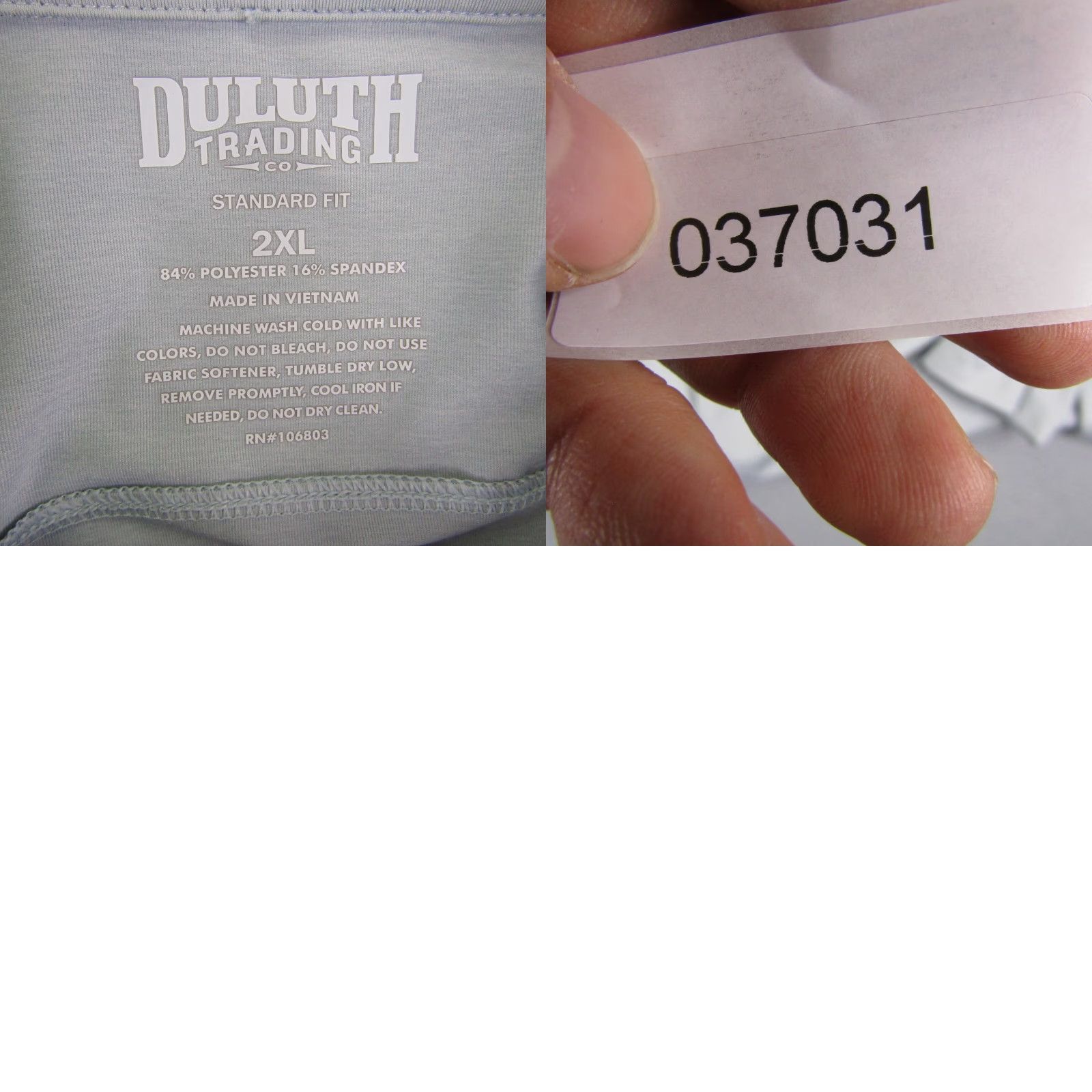 Vintage Duluth Polo Shirt Mens 2XL Gray Regular Fit Short Sleeve Polo Outdoor Work Performance Flex Polyester Spandex Button Pockets 2XL Mens Size US XXL / EU 58 / 5 - 8 Thumbnail
