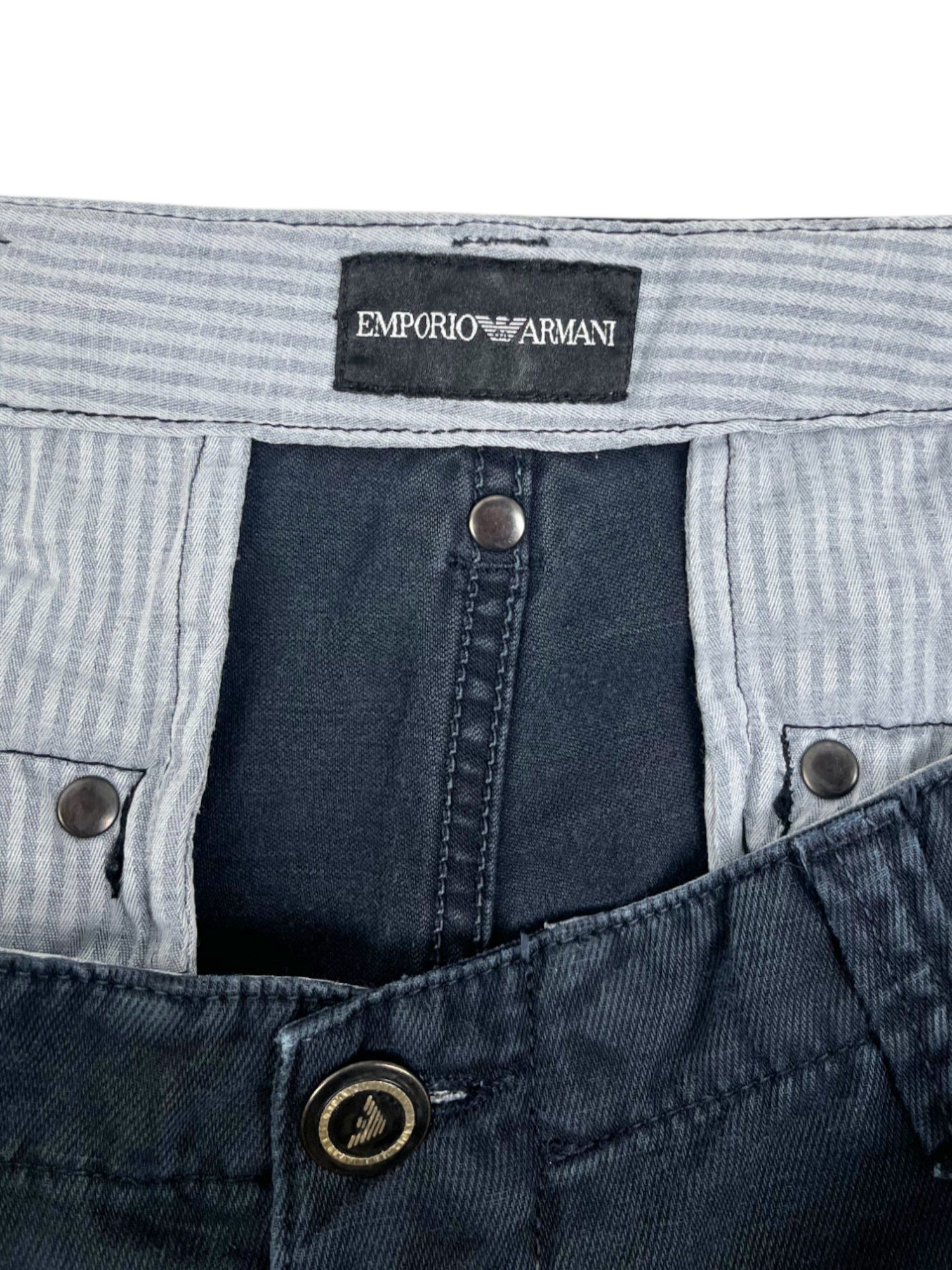 Emporio Armani 1990's Cargo Blue Shorts Size US 30 / EU 46 - 9 Thumbnail
