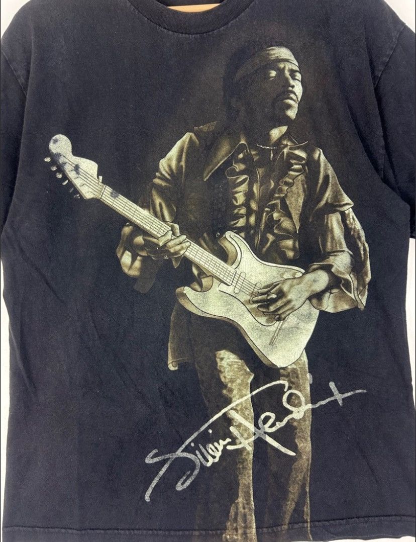 Band Tees × Jimi Hendrix × Vintage Vintage Jimi Hendrix Big Print T-Shirt – Iconic Rock legend Size US L / EU 52-54 / 3 - 4 Thumbnail