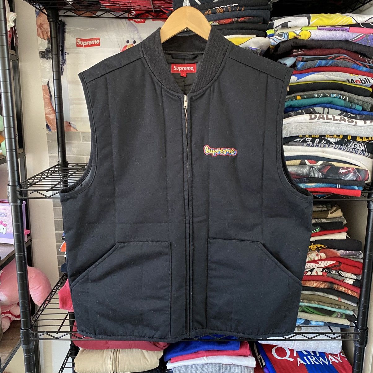 Supreme Supreme Pins Quilted Work Vest | Grailed