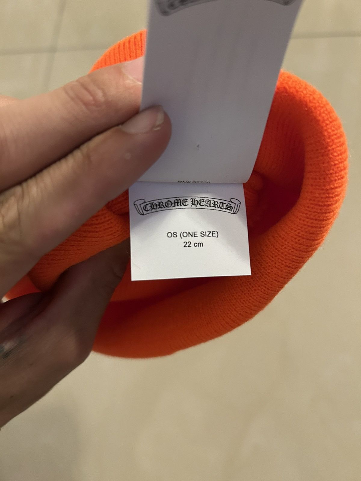 Chrome Hearts Chrome Hearts Safety Orange Beanie Size ONE SIZE - 4 Thumbnail