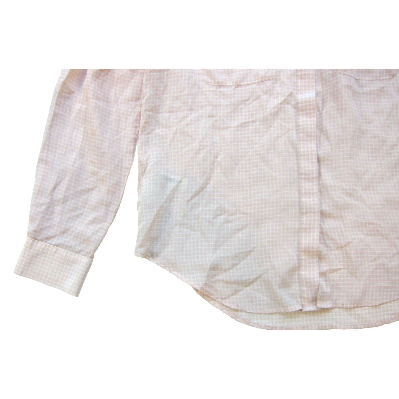 Ann Taylor Ann Taylor 100% Silk Pink White Plaid Collared Button Up Long Sleeve Blouse Med Shirt Women Size M / US 6-8 / IT 42-44 - 6 Thumbnail