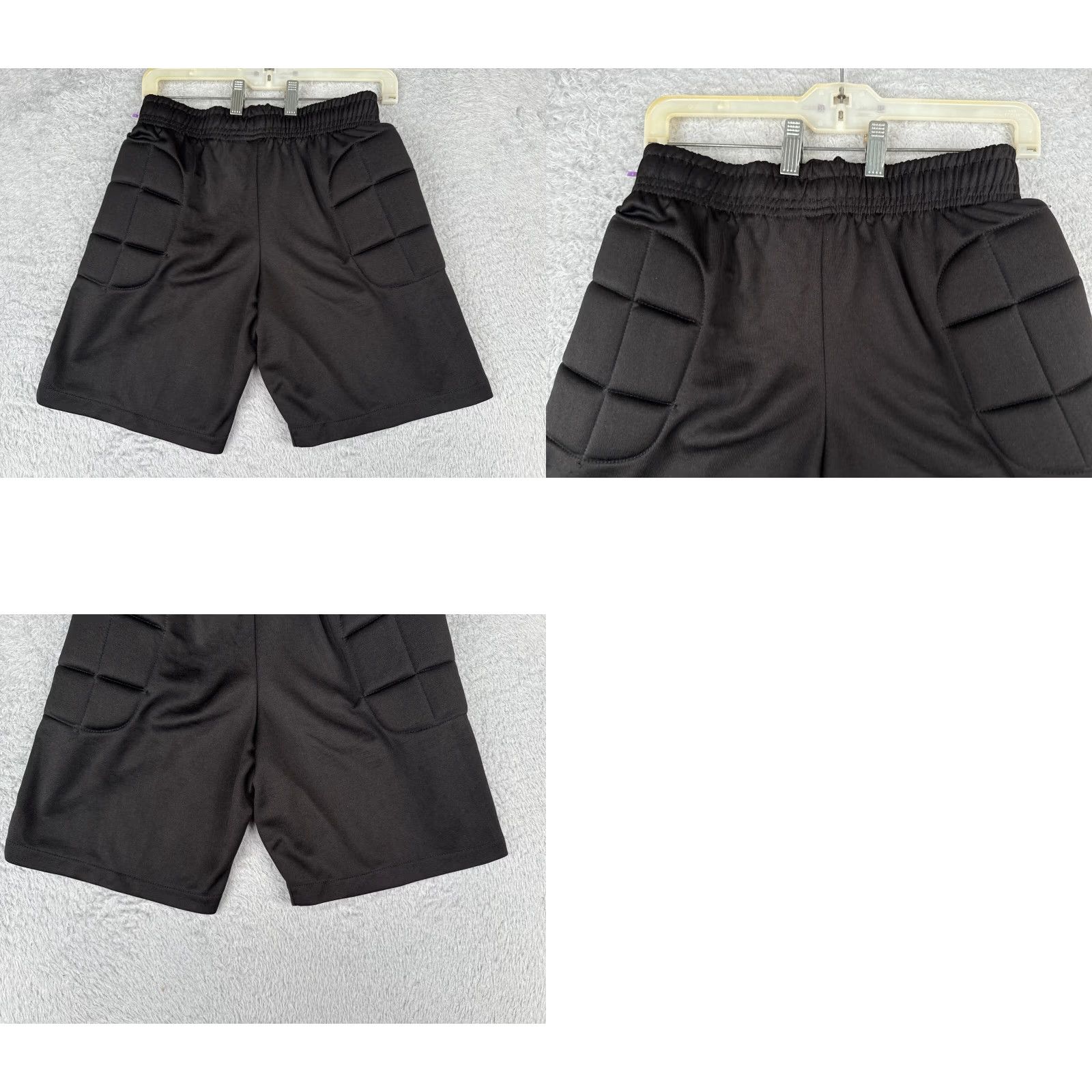 Vintage Epic Soccer Shorts Adult S Black Padded Goalie Polyester Training Casual Men Size US 29 - 9 Thumbnail