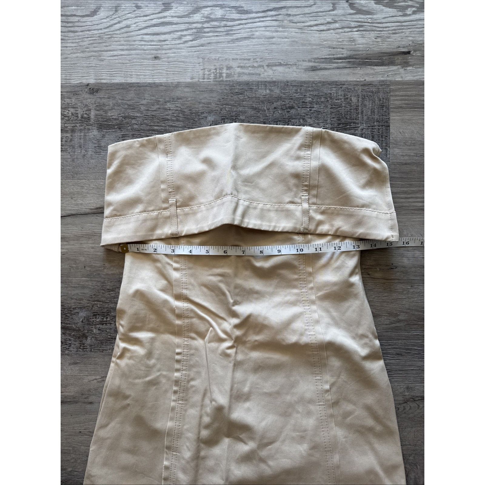 Zara Zara Gabardine Tube Dress Size XS Size XS / US 0-2 / IT 36-38 - 3 Thumbnail