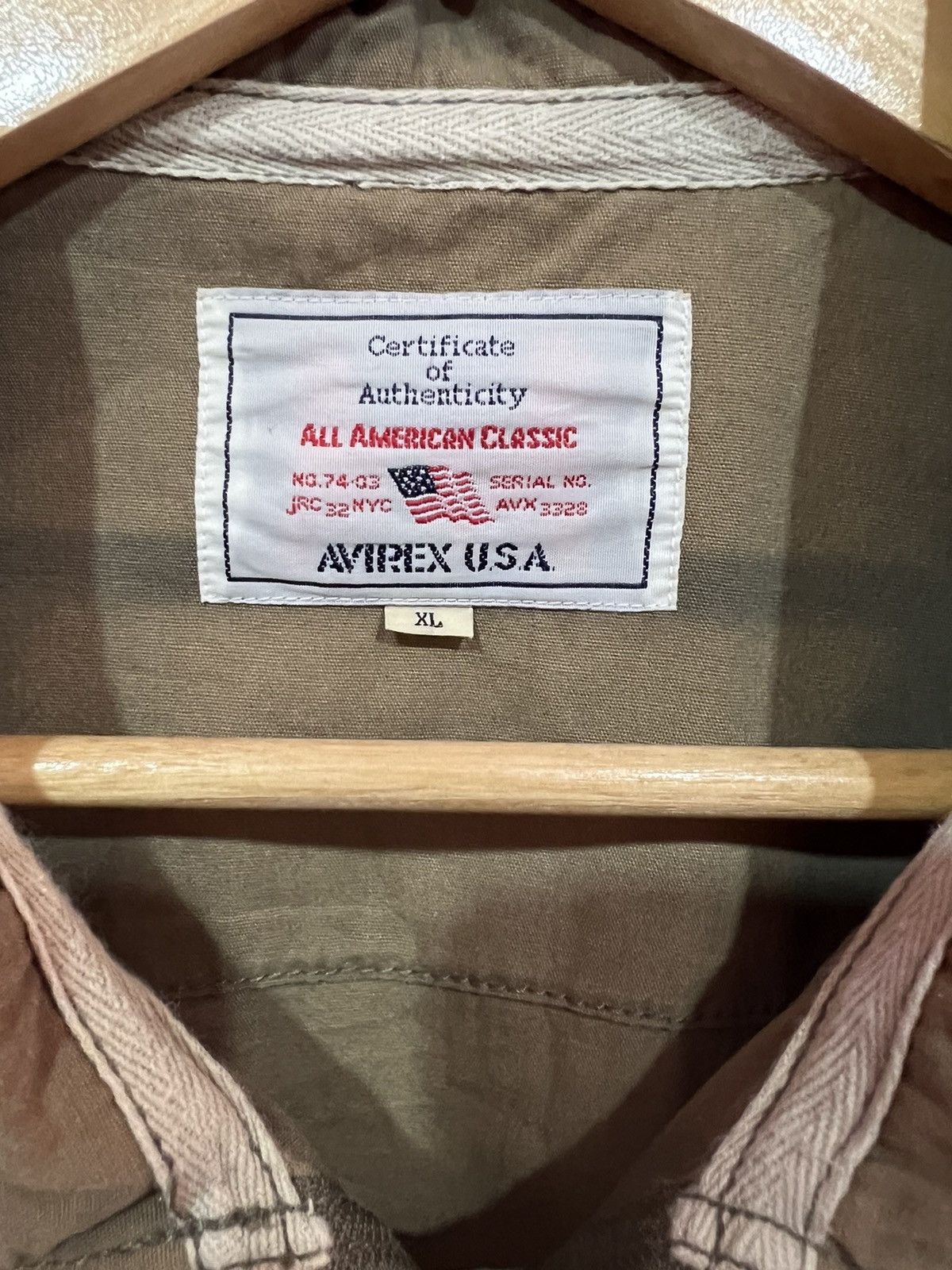 Avirex 🔥DISTRESSED🔥 AVIREX MILITARY STYLE JACKET SUNFADED Size US L / EU 52-54 / 3 - 4 Thumbnail