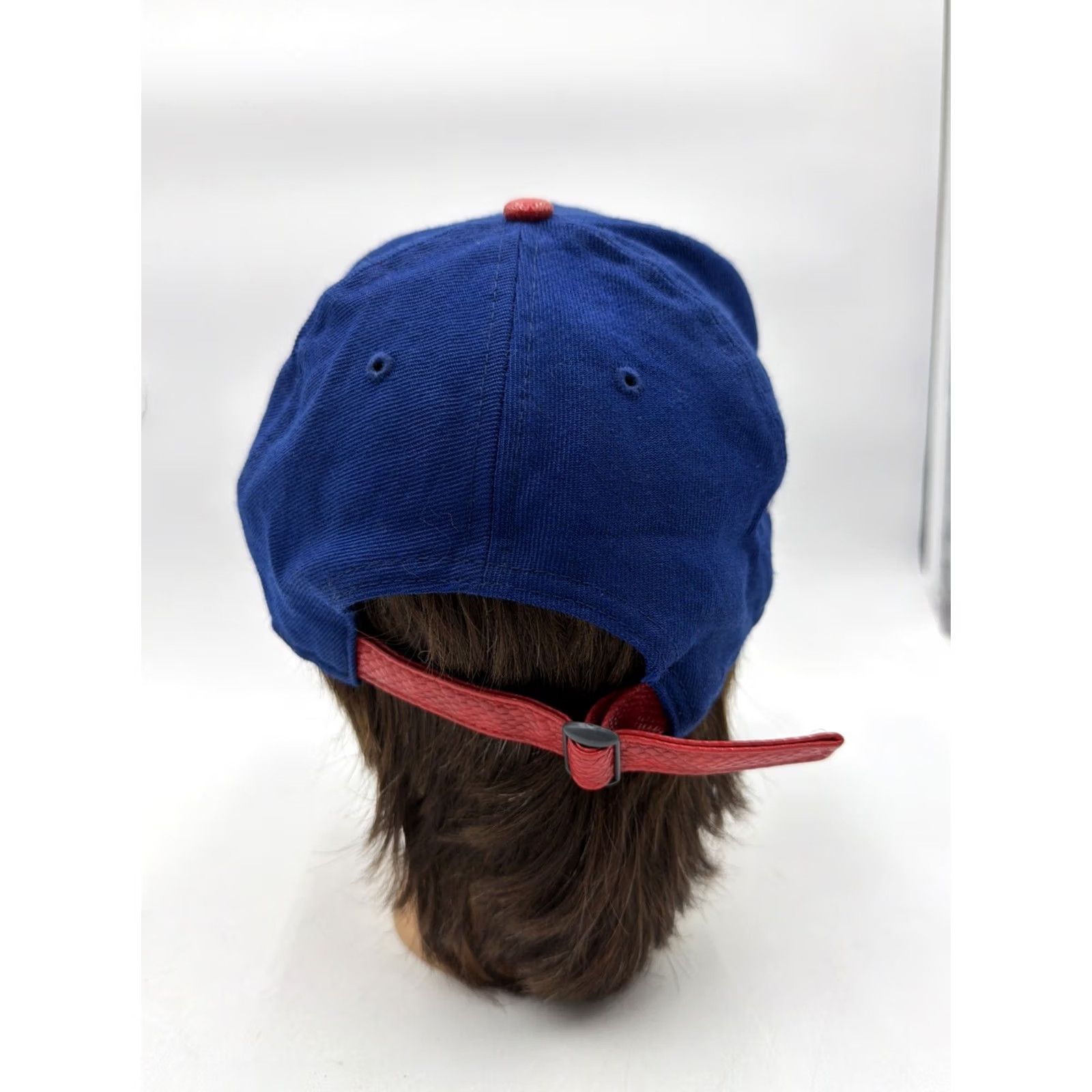 New Era VINTAGE New Era Toronto 9Fifty Strap Back Hat Blue Red Brim Mens One Size Rare Logo Size ONE SIZE - 4 Thumbnail