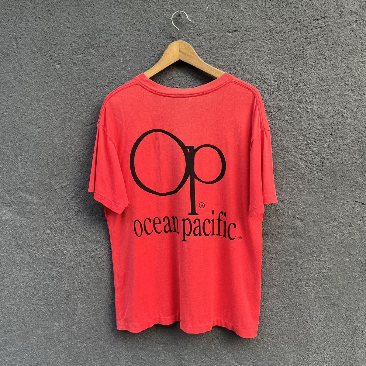 Ocean Pacific Thrashed Faded Vintage 90s Ocean Pacific Surfing Brand Tee Size US L / EU 52-54 / 3 - 1 Thumbnail