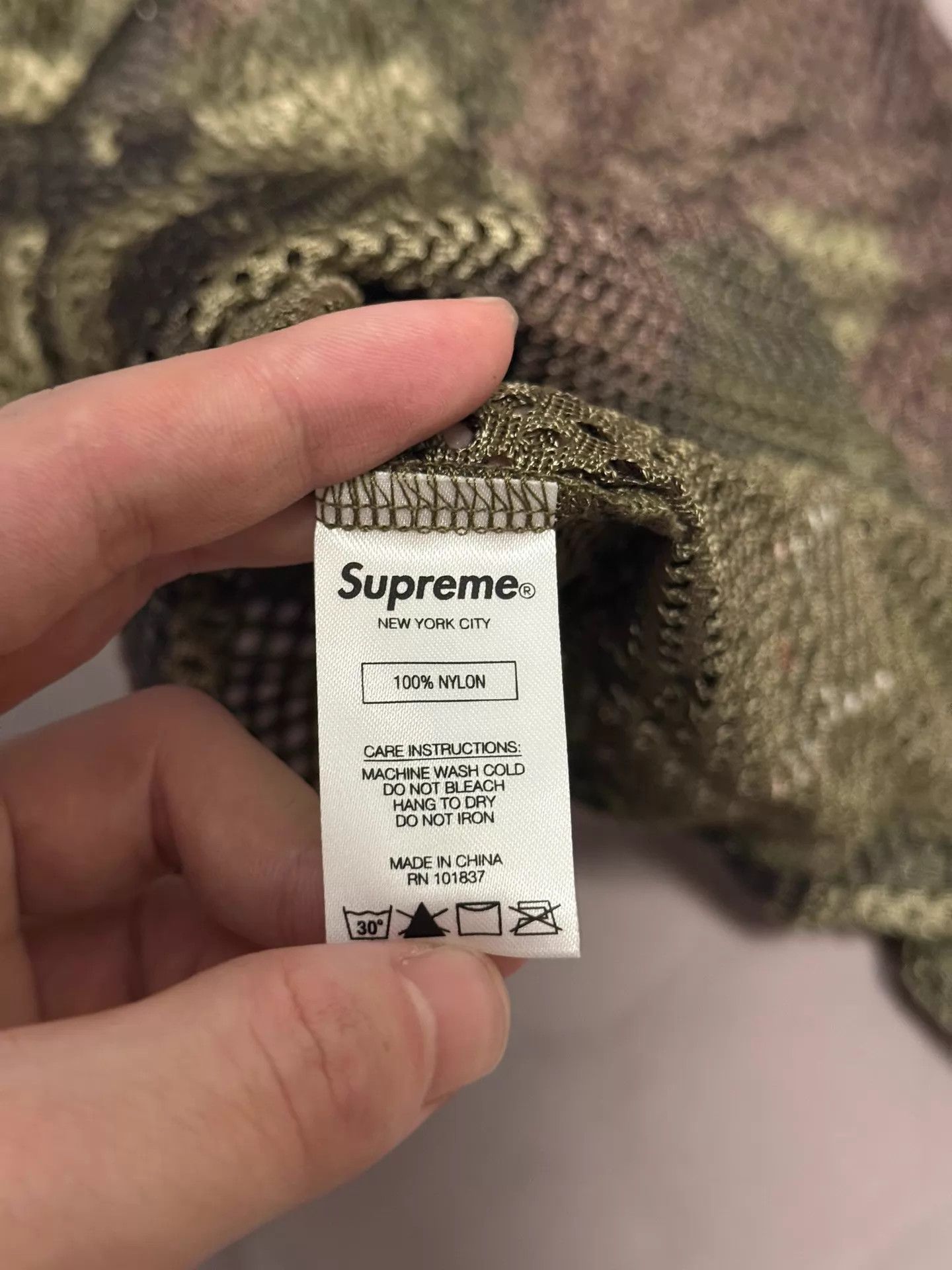 Supreme Supreme Camo Mesh Baseball Jersey M New Size US M / EU 48-50 / 2 - 5 Thumbnail