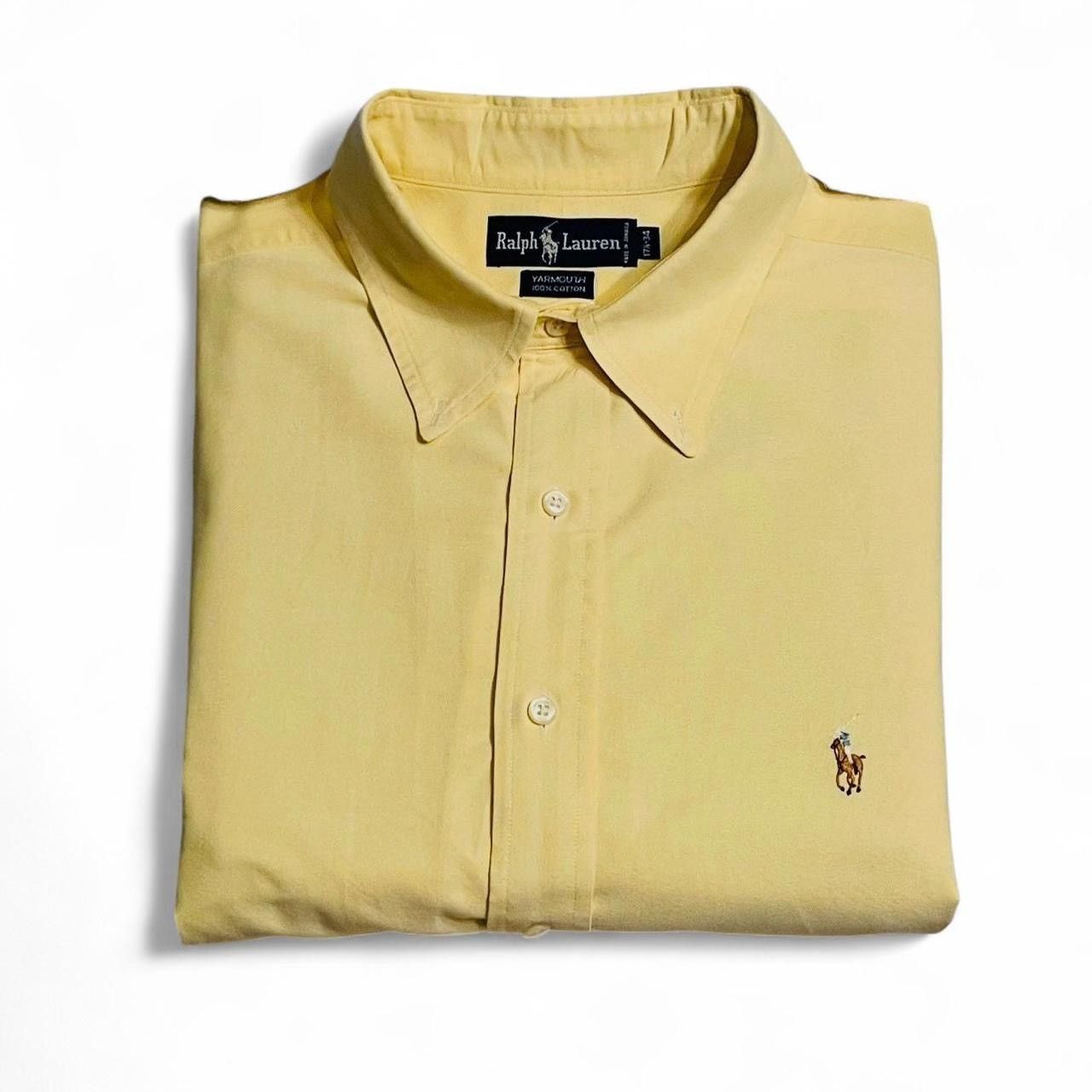 Polo Ralph Lauren VINTAGE Polo Ralph Lauren Yarmouth 90s Yellow Oxford XL Size US XL / EU 56 / 4 - 1 Thumbnail