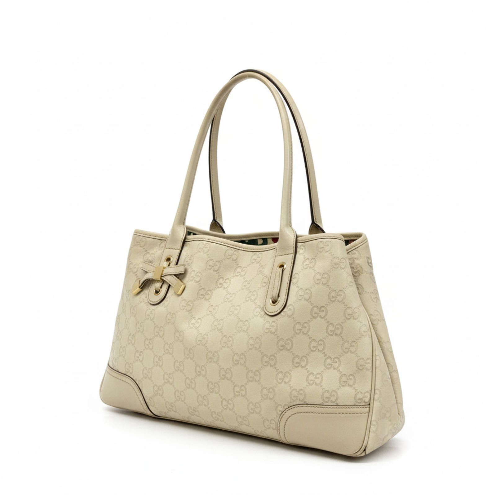 Gucci Gucci - Beige GG Canvas Tote Handbag Size ONE SIZE - 1 Thumbnail