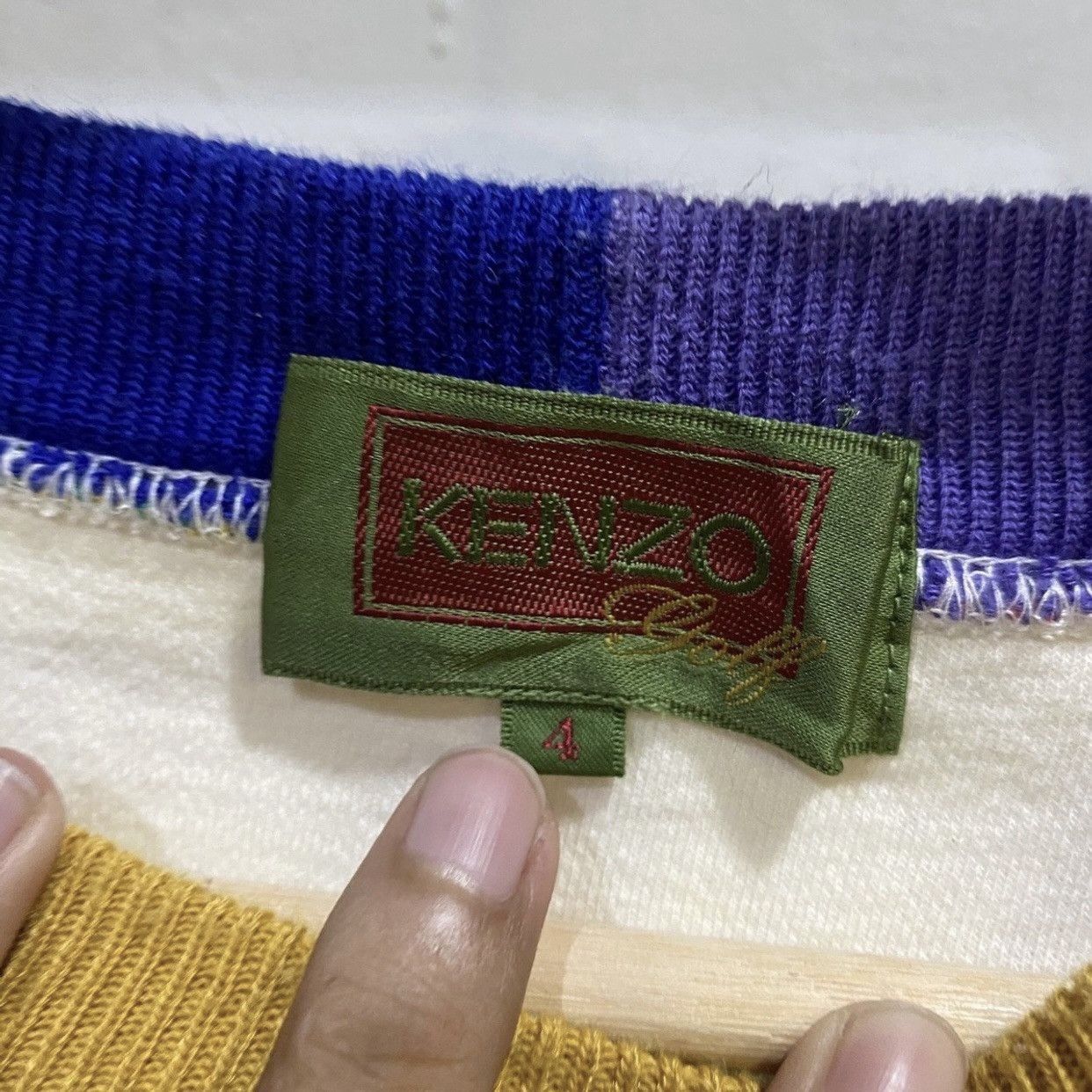 Kenzo Kenzo Spell Out Logo Multicolour Sweatshirt pharrell William Size US L / EU 52-54 / 3 - 5 Thumbnail