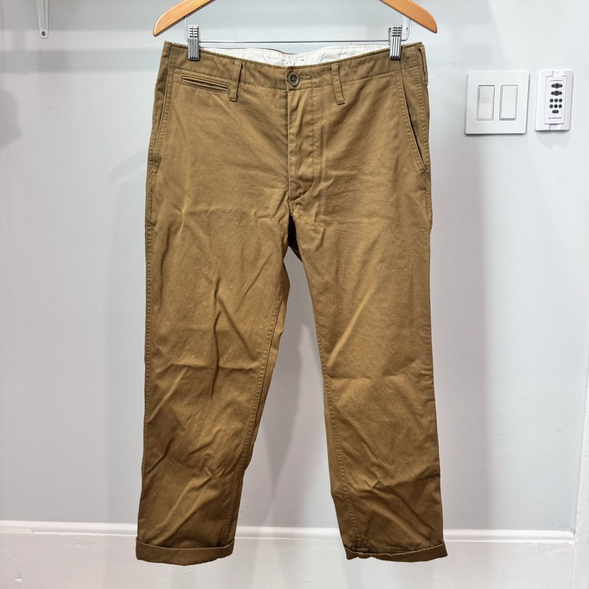 image of Visvim Cuffed Khakis, Men's (Size 30)