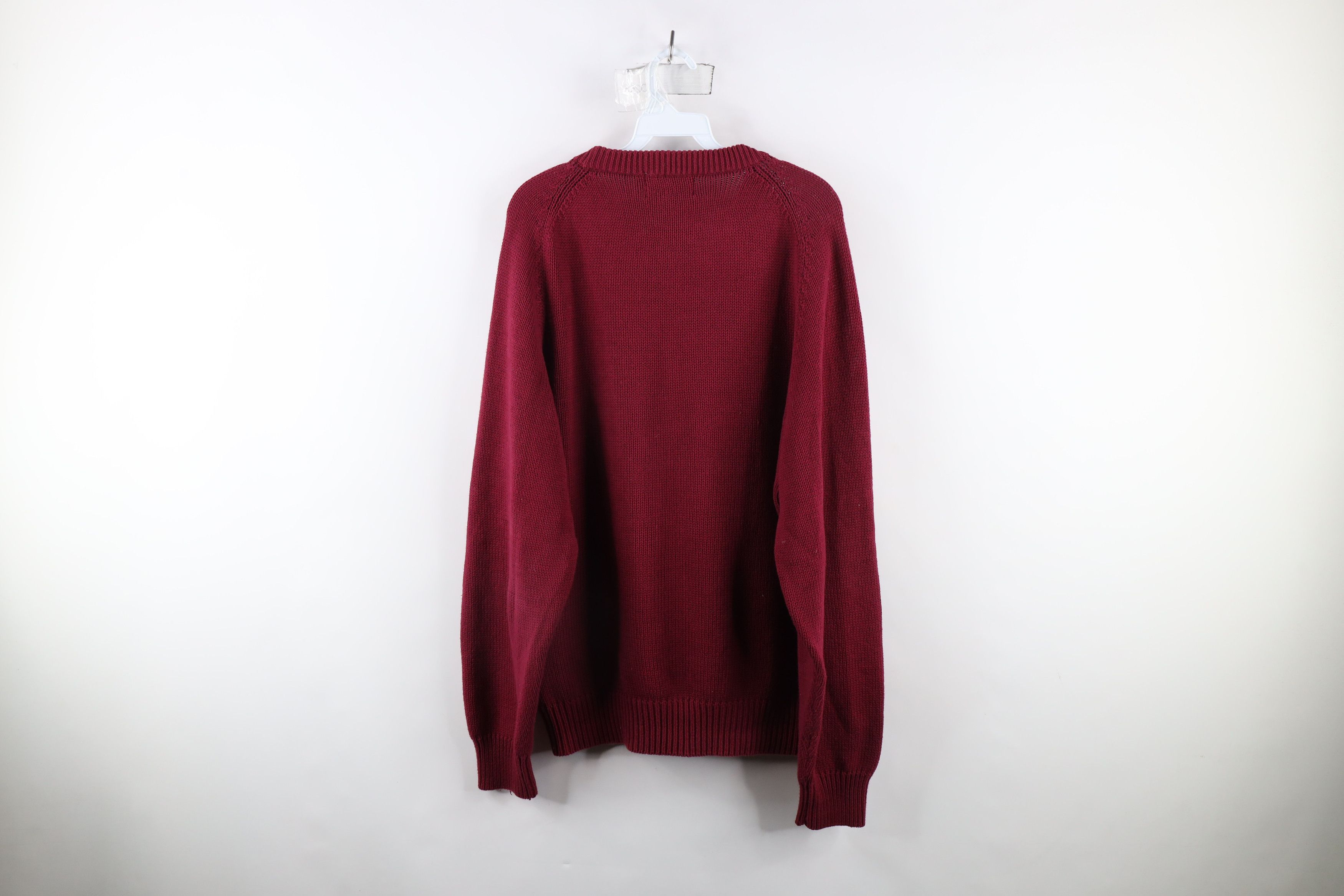 Eddie Bauer × Vintage Vintage 90s Eddie Bauer Blank Cotton Knit Crewneck Sweater Size US L / EU 52-54 / 3 - 5 Thumbnail