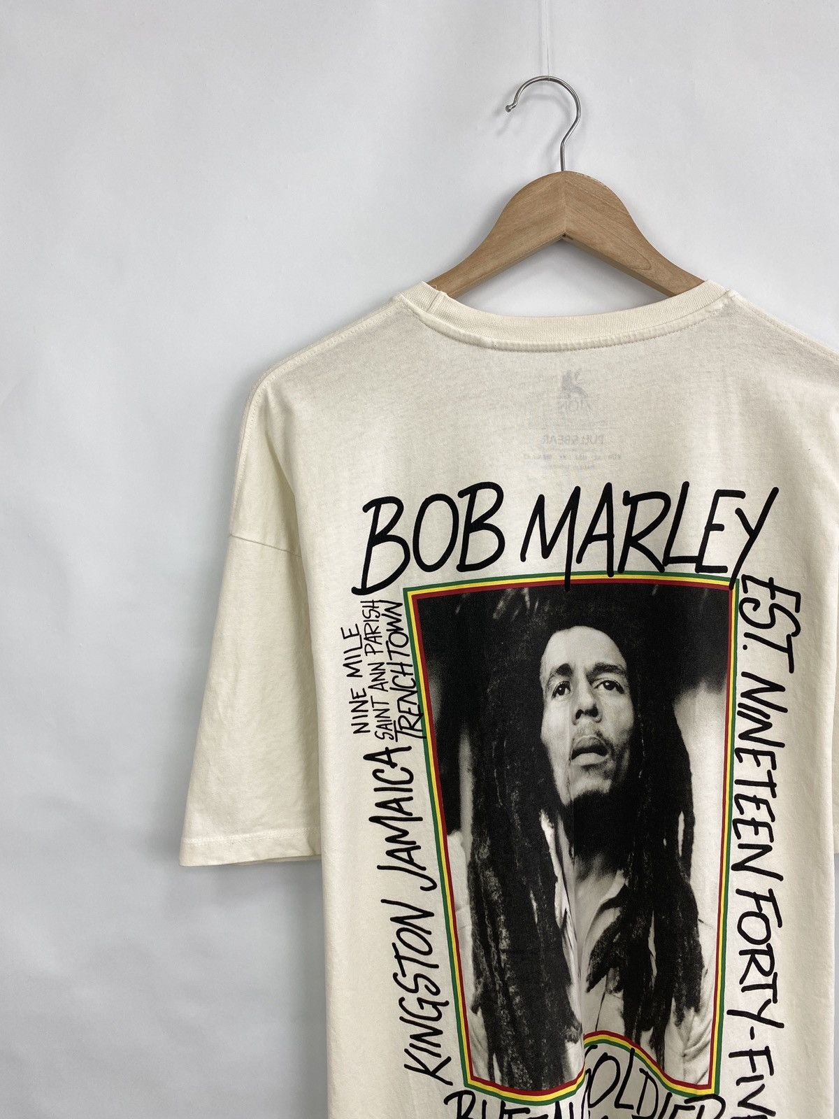 Bob Marley 🇯🇲 Bob Marley Rasta Jamaica T-Shirt Rastafari Haile Selassie Size US XL / EU 56 / 4 - 2 Thumbnail