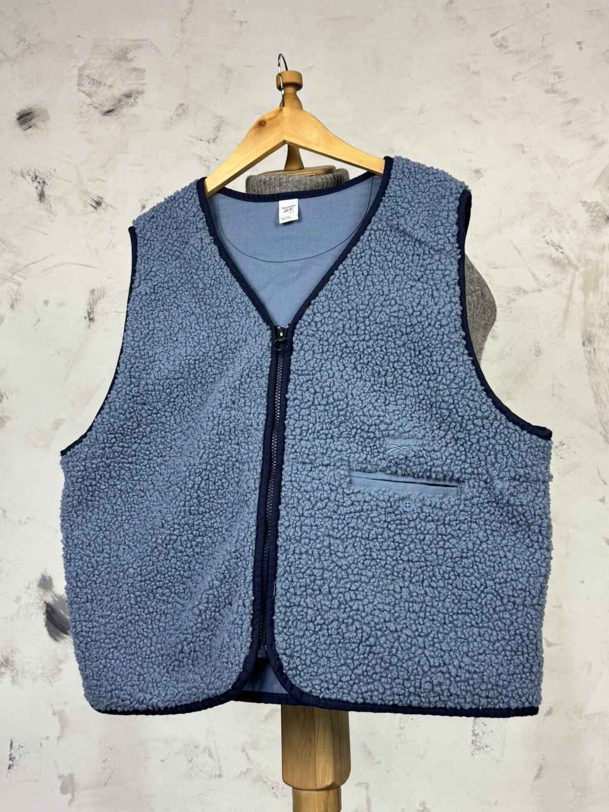 Reebok Vintage Reebok Fleece Vest Size M Size US M / EU 48-50 / 2 - 2 Thumbnail