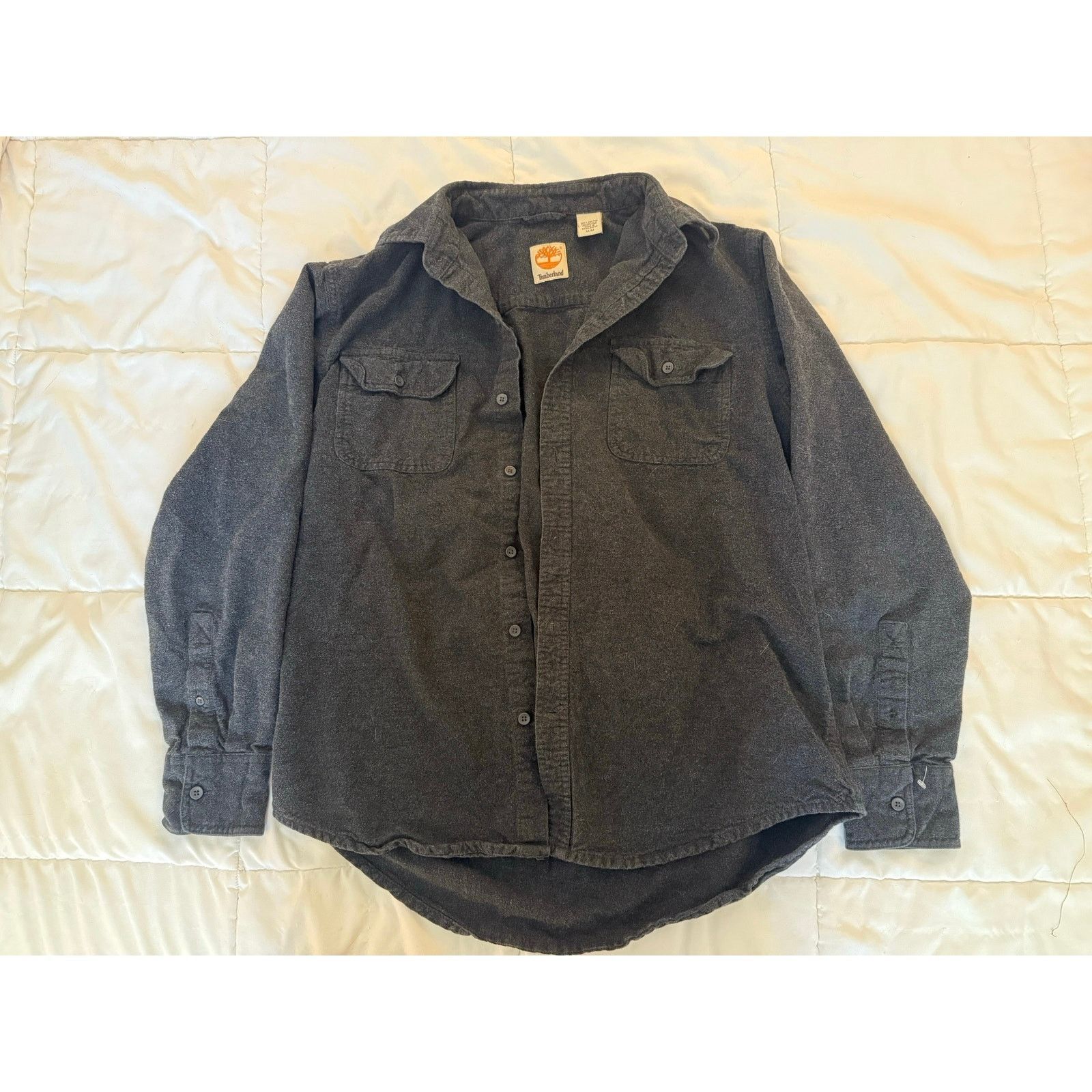 Timberland 100% Cotton Gray Timberland Button Down - Size Medium Size US M / EU 48-50 / 2 - 2 Thumbnail