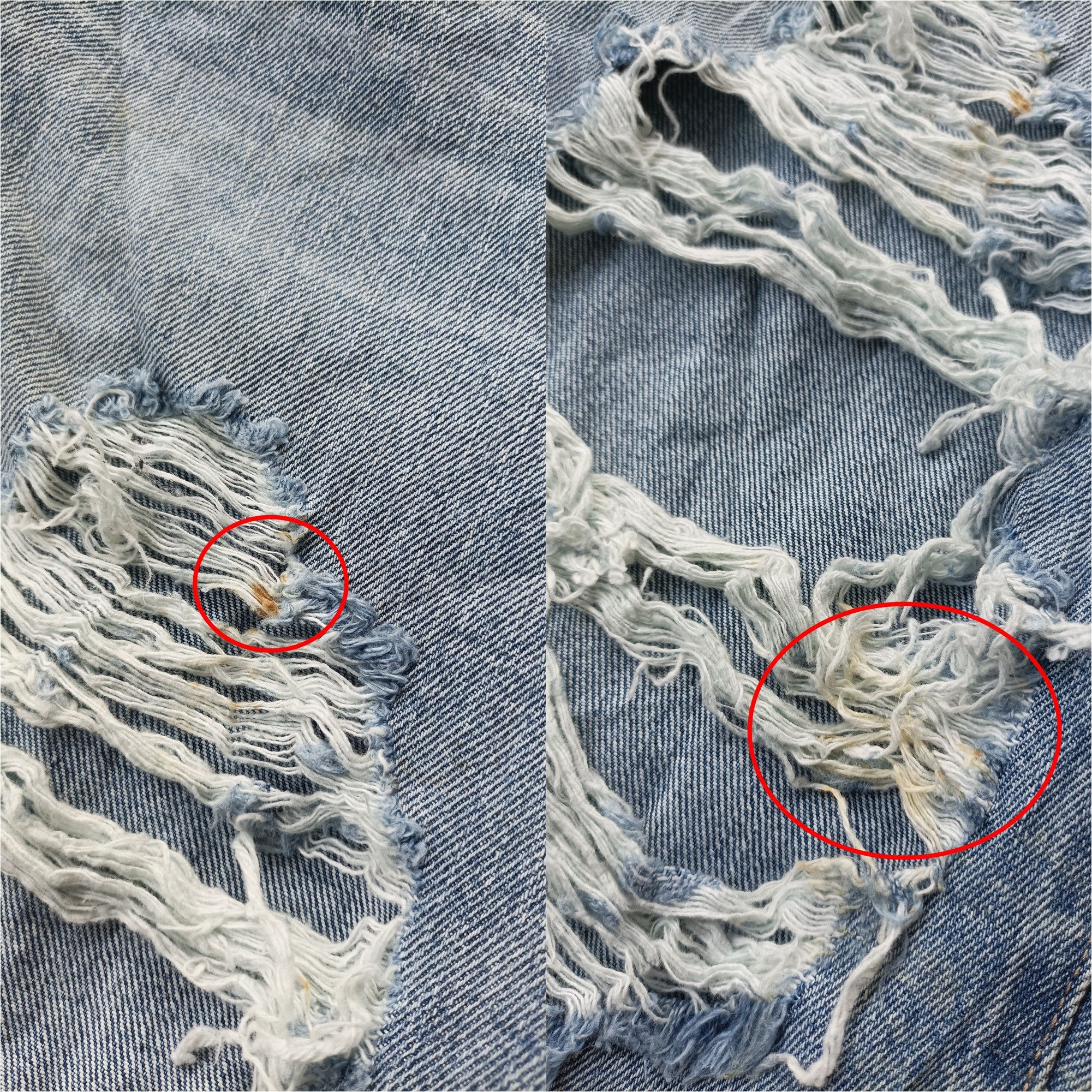 Japanese Brand (P177) Emoda Distressed Women Front Slit Flare Jeans Sz 1 Size 26" / US 2 / IT 38 - 7 Thumbnail