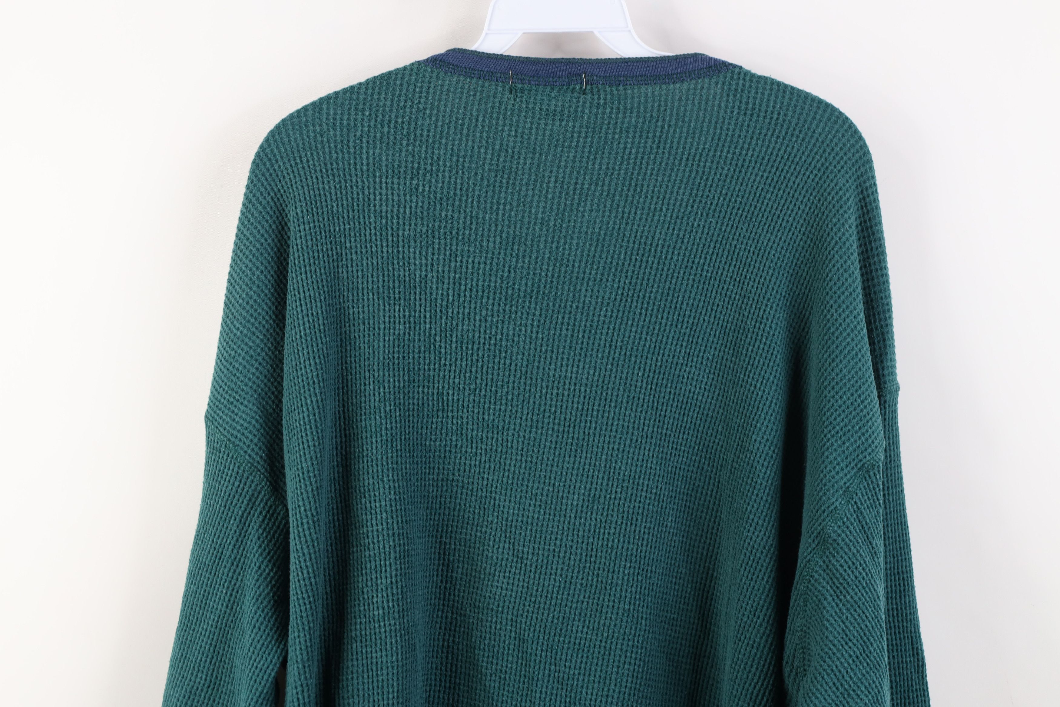 Vintage Vintage 90s Streetwear Knit Long Sleeve Henley T-Shirt USA Size US XL / EU 56 / 4 - 10 Thumbnail