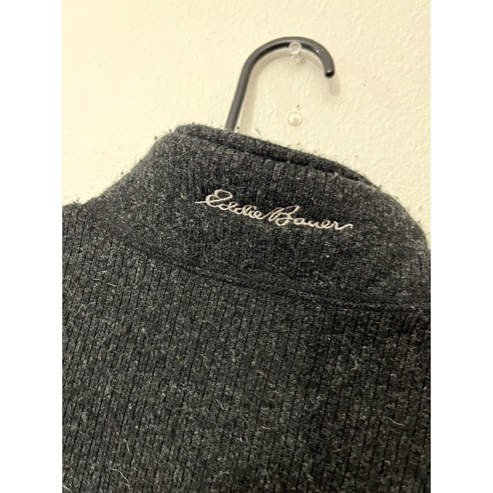 Eddie Bauer Eddie Bauer Vest Mens Small Black Full Zip Sweater Vest Pockets Outdoor Mock Neck Knit Polyester Size US S / EU 44-46 / 1 - 4 Thumbnail