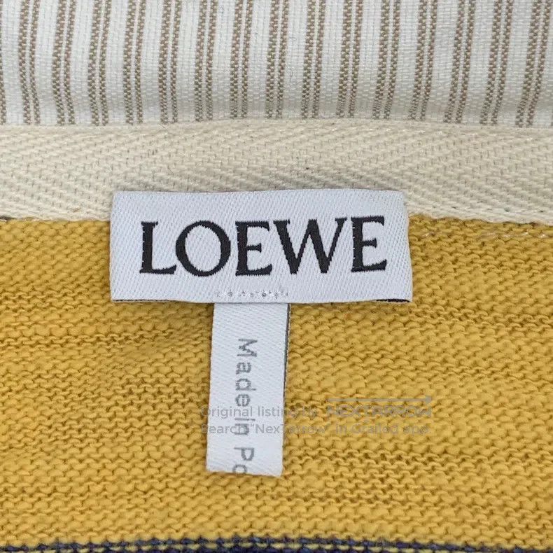 Loewe Loewe Color-blocked striped logo embroidery cotton hooded Size US S / EU 44-46 / 1 - 7 Thumbnail
