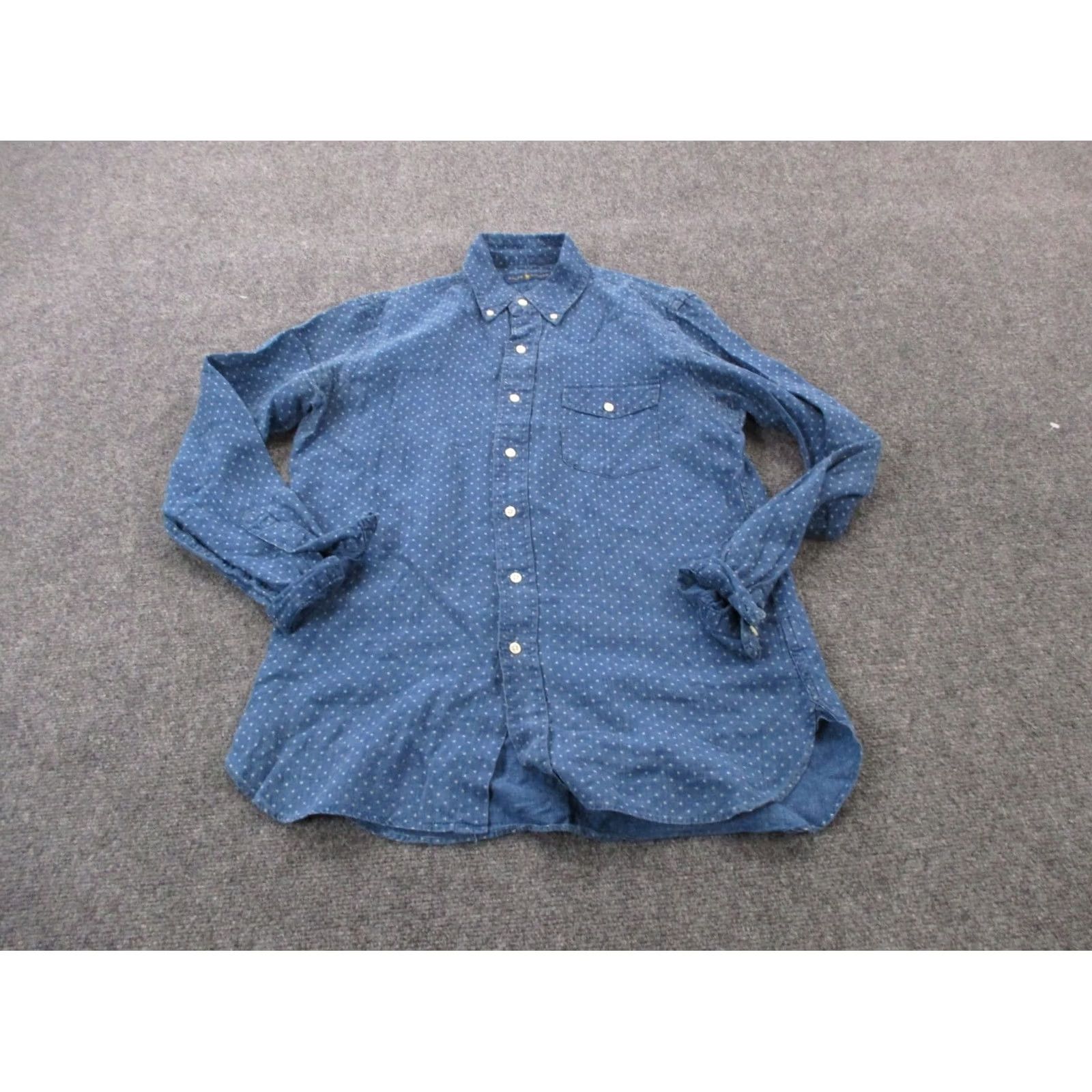 Ralph Lauren Ralph Lauren Shirt Men S Blue Stars Linen Golf Casual Button-Up Size US S / EU 44-46 / 1 - 2 Thumbnail