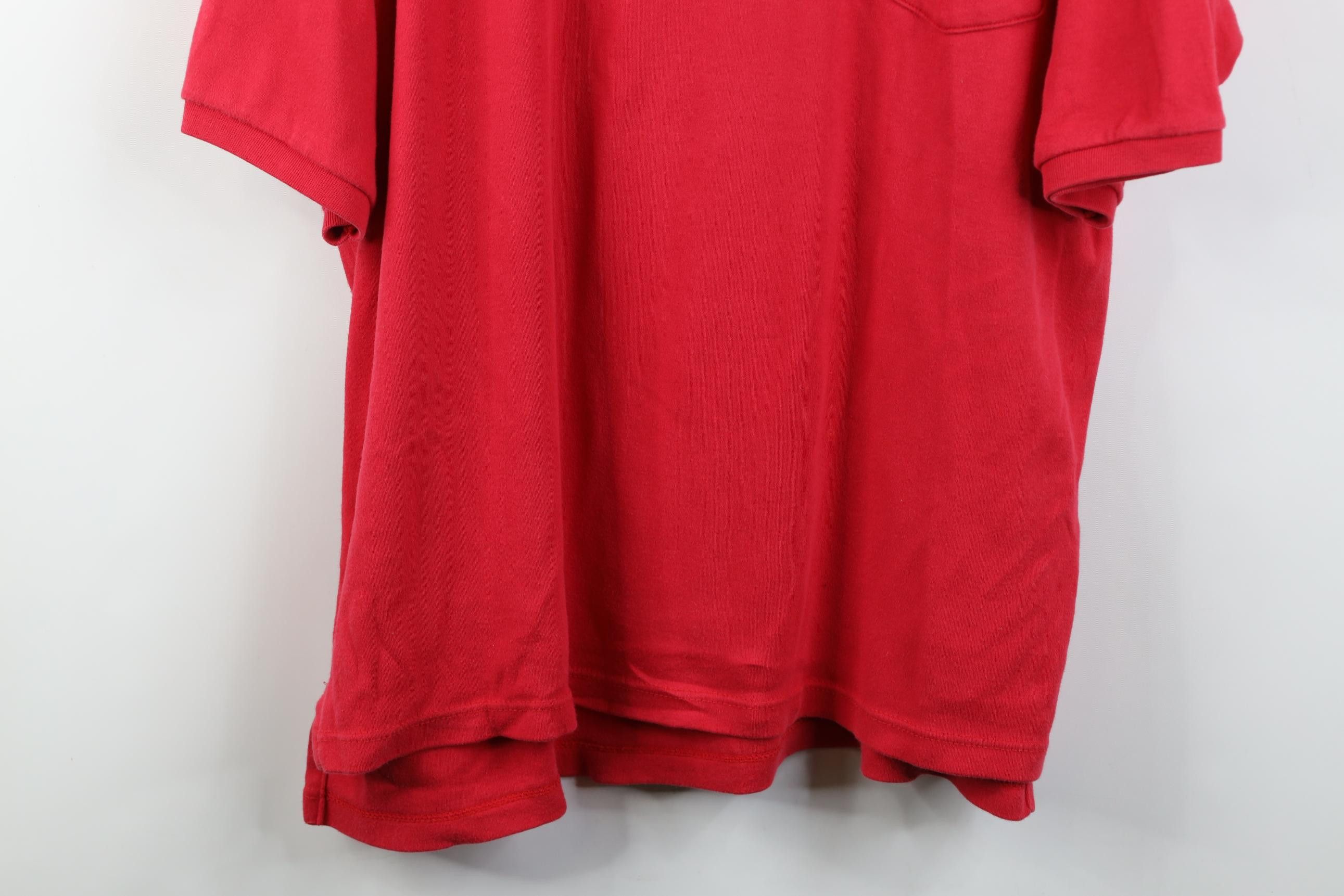 Vintage Vintage 80s 90s Beer King of Beers Golf Polo Shirt Red USA Size US XXL / EU 58 / 5 - 3 Thumbnail