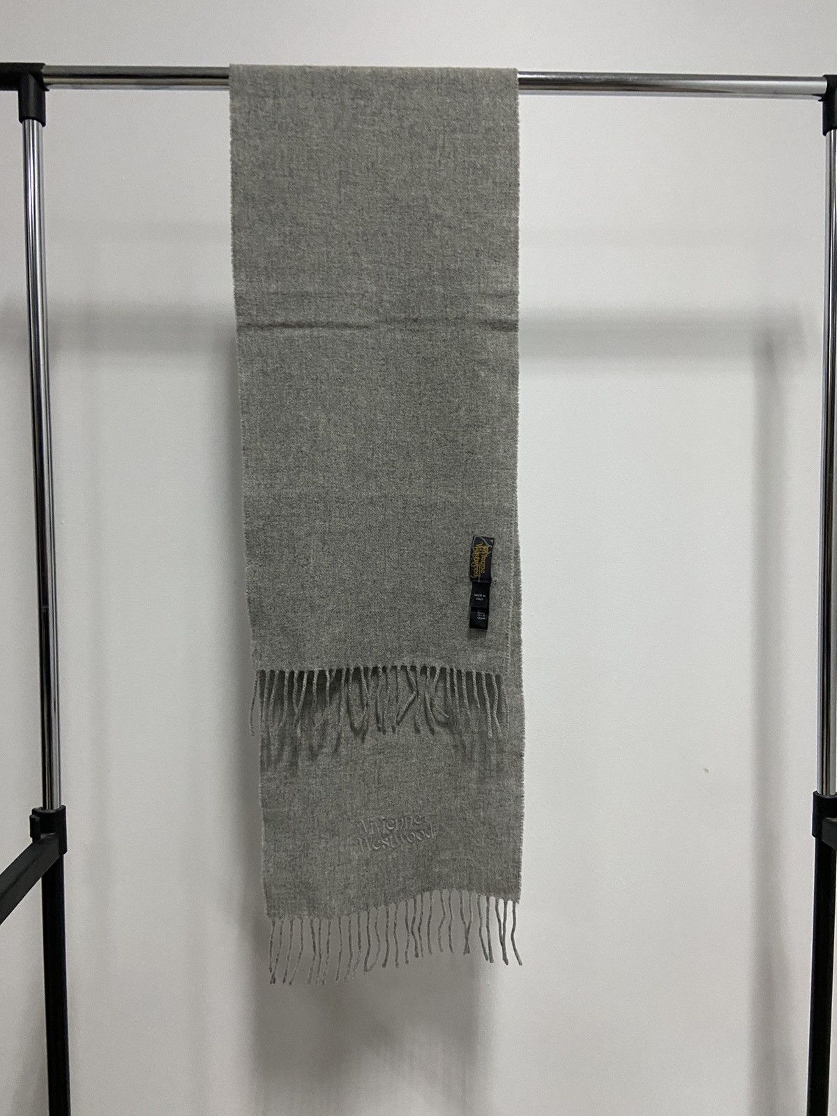 Vintage × Vivienne Westwood Vivienne Westwood scarf vintage logo wool Size ONE SIZE - 7 Thumbnail