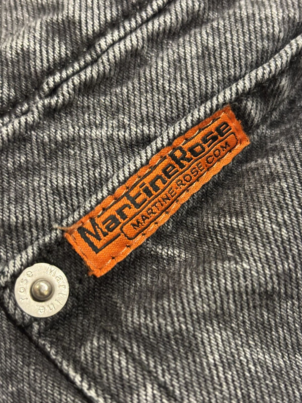 Martine Rose Martine Rose Text Denim Size US 33 - 3 Thumbnail