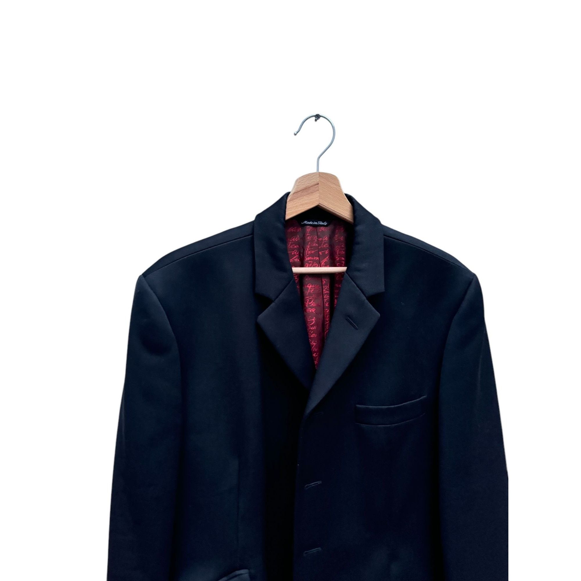 Jean Paul Gaultier 1990s Black Wool Blazer Jacket Size US M / EU 48-50 / 2 - 3 Thumbnail
