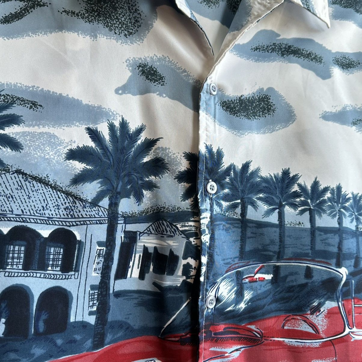 Vintage VINTAGE CRAZY CAR HAWAIIAN SHIRT ALOHA Size US XL / EU 56 / 4 - 4 Thumbnail