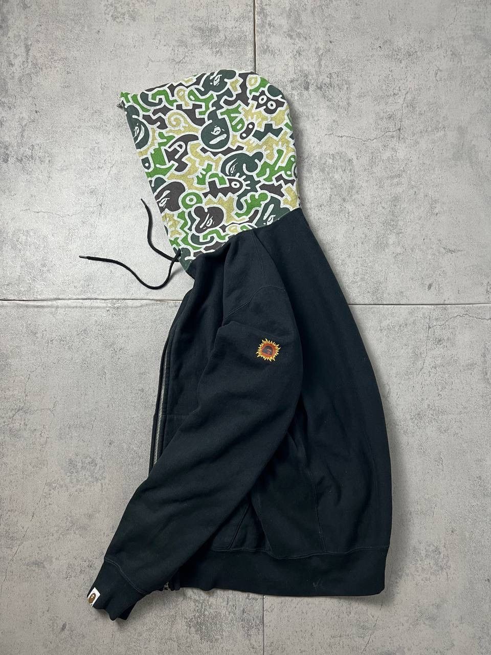 Bape Bape - Hieroglyph Full-Zip Hoodie Size US L / EU 52-54 / 3 - 4 Thumbnail