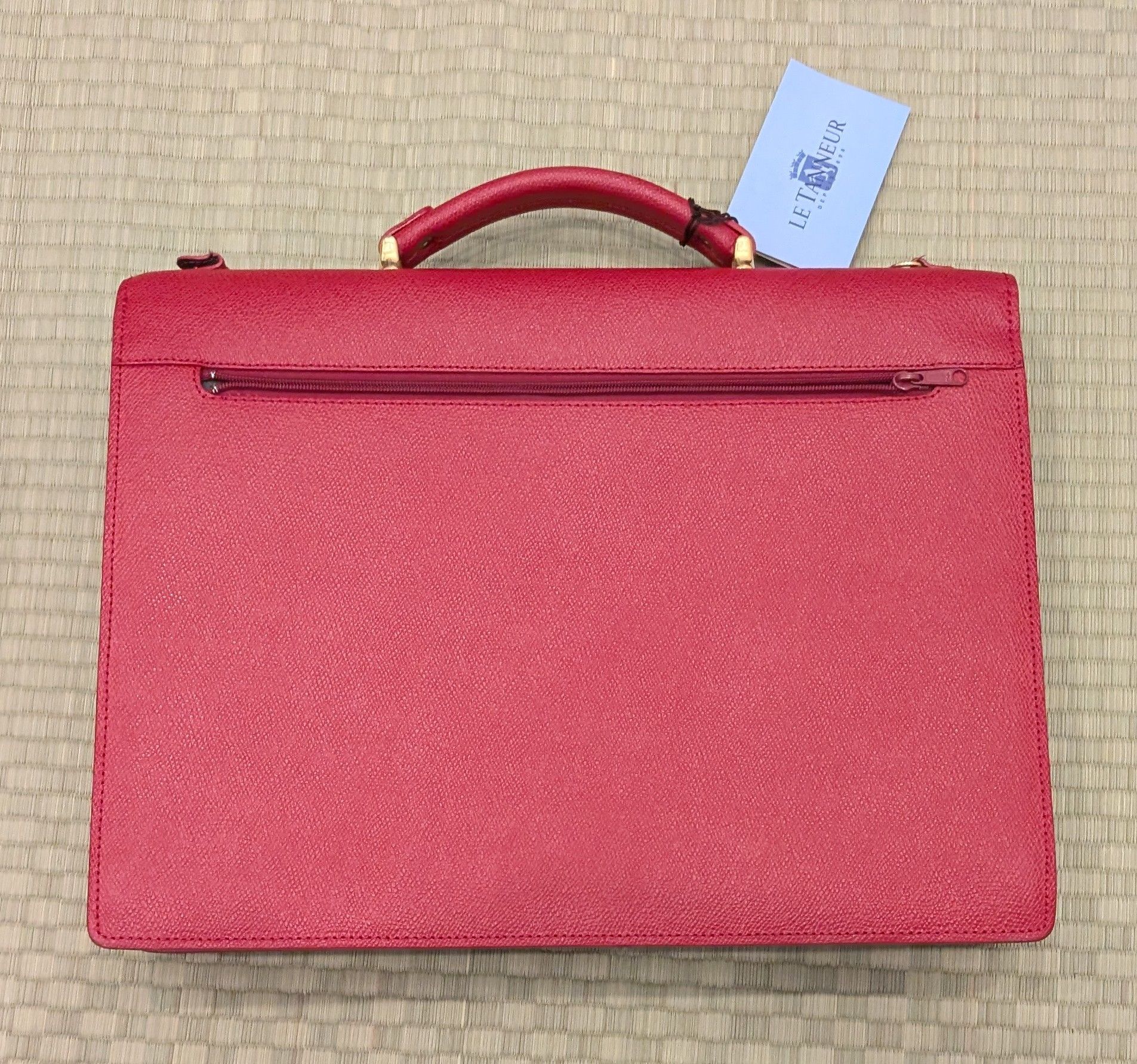 Le Tanneur NWT Le Tanneur Leather Satchel Red Size ONE SIZE - 2 Thumbnail
