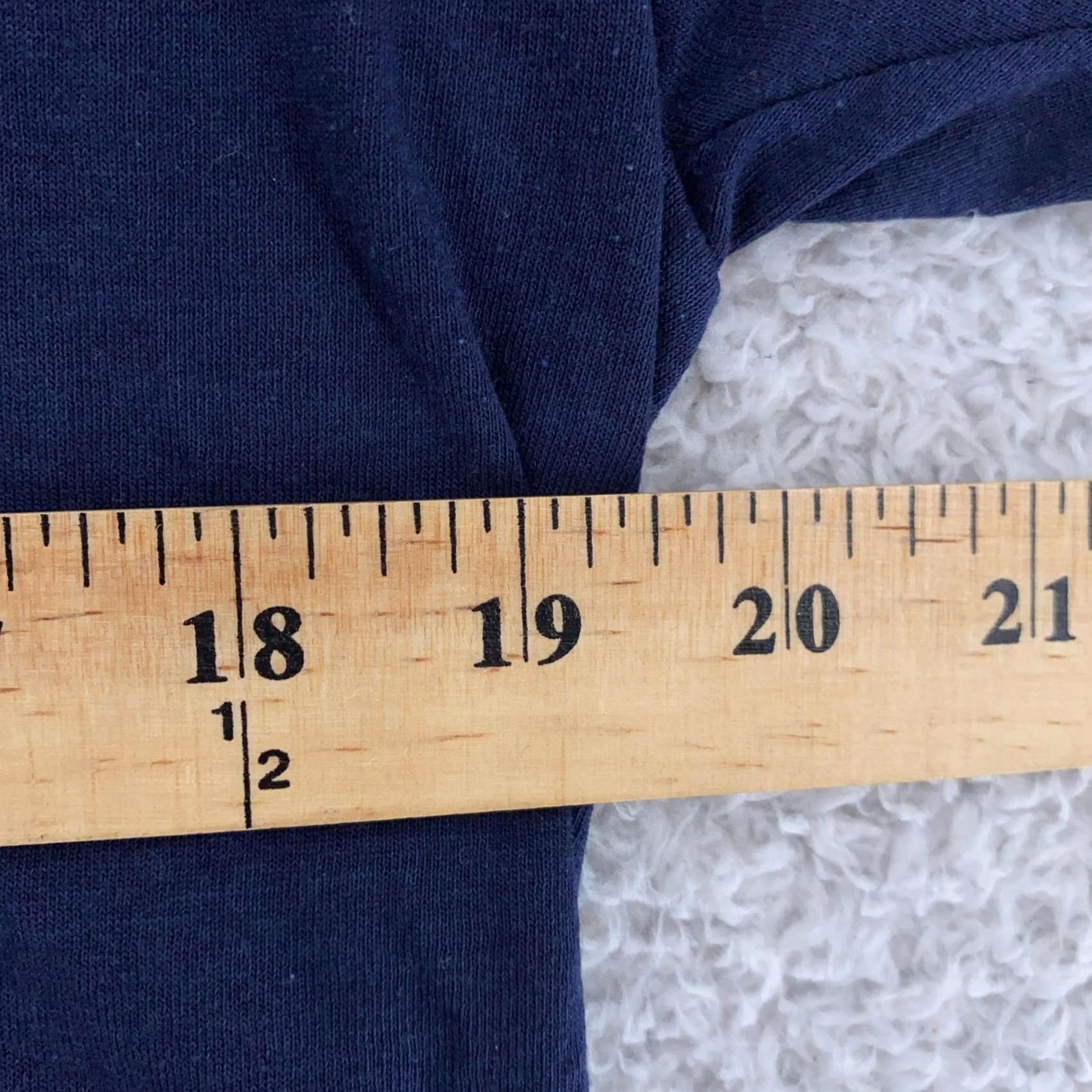 Fruit Of The Loom Fruit of the Loom Shirt Mens Medium Navy Blue Pocket Crewneck Tee Size US M / EU 48-50 / 2 - 7 Thumbnail