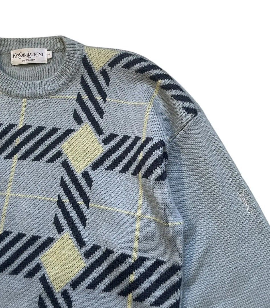 Vintage × Yves Saint Laurent Vintage mnit YSL rare design Size US M / EU 48-50 / 2 - 2 Thumbnail