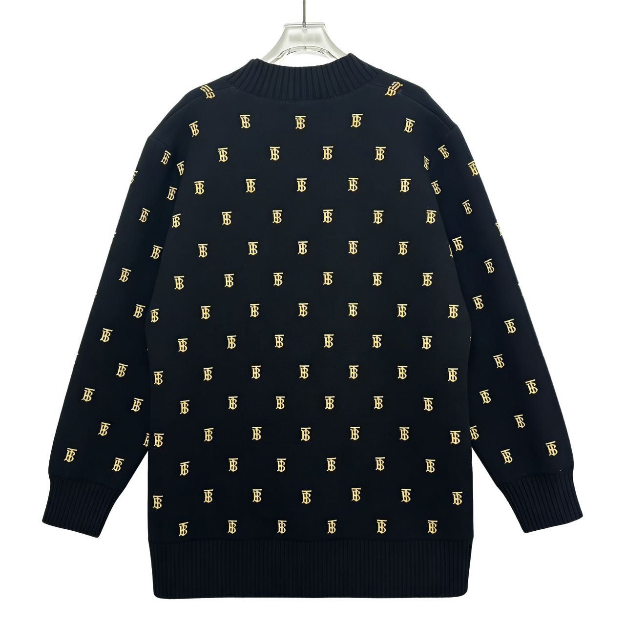 Burberry Burberry All-over Logo Oversized Long Sleeve Sweater K26WX Size L / US 10 / IT 46 - 2 Thumbnail