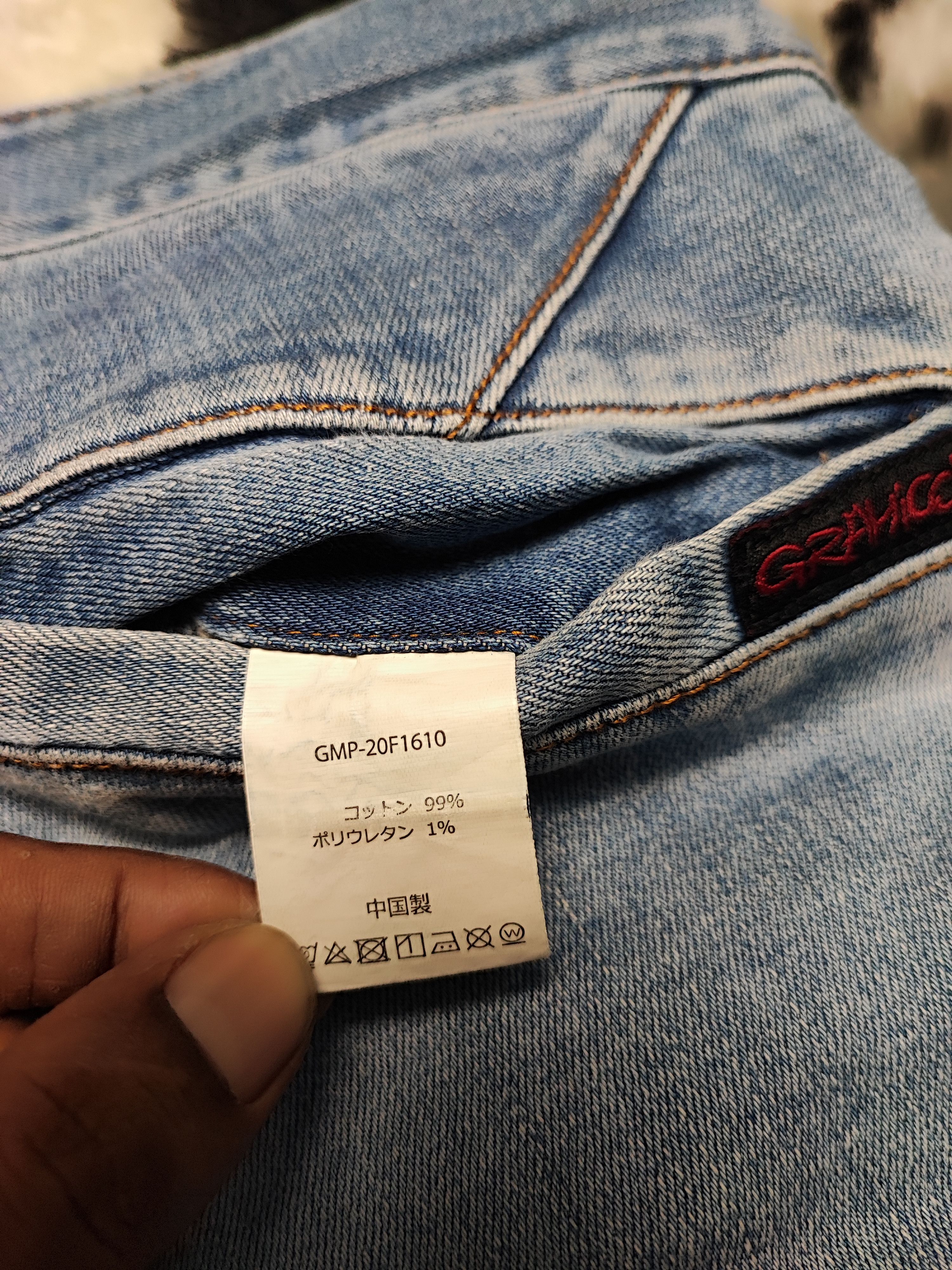 Gramicci Skinny Distressed Denim by Gramicci Size US 31 - 14 Thumbnail