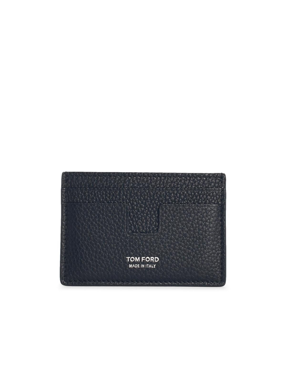 Tom Ford TOM FORD Black Leather Cardholder Size ONE SIZE - 1 Thumbnail