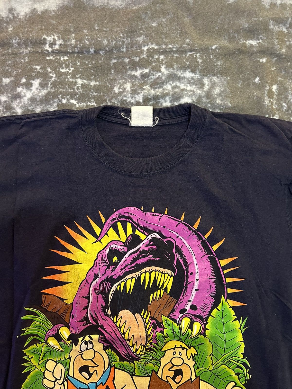 Other Vintage 1994 Flintstones Dinosaur Double Sided Shirt large Size US L / EU 52-54 / 3 - 4 Thumbnail
