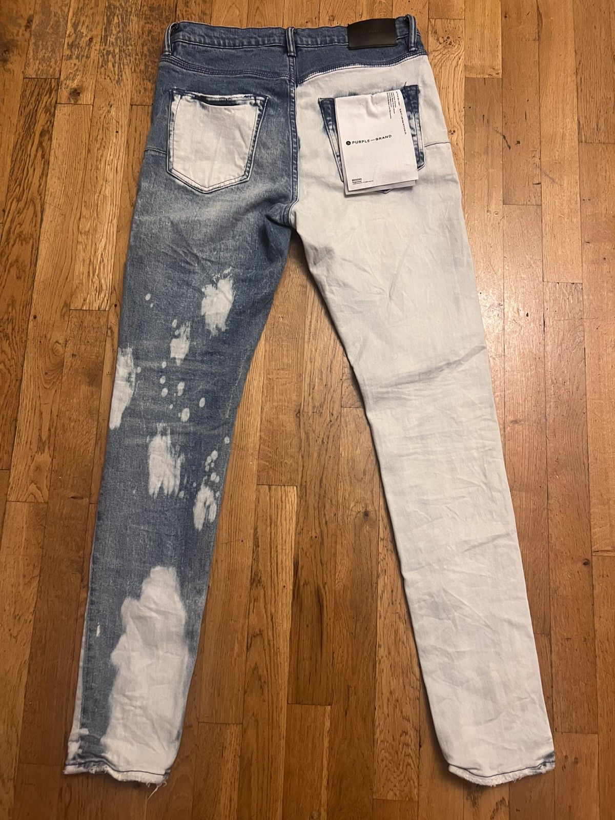 Purple Brand Purple Brand Jeans P001 slim bleach denim 31x32 NWT Size US 31 - 4 Thumbnail