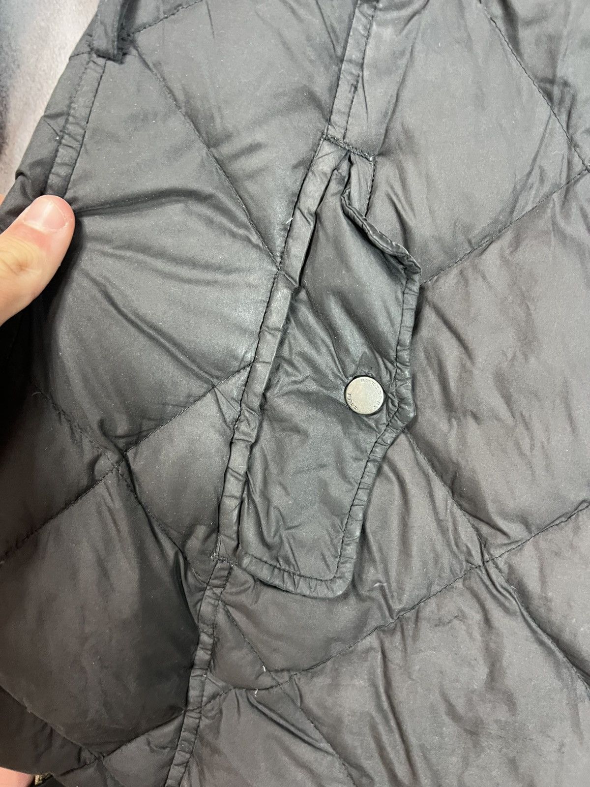 Burberry 🖤 Black Burberry London Diamond Tufted Zipper Puffer Coat Size M / US 6-8 / IT 42-44 - 12 Thumbnail