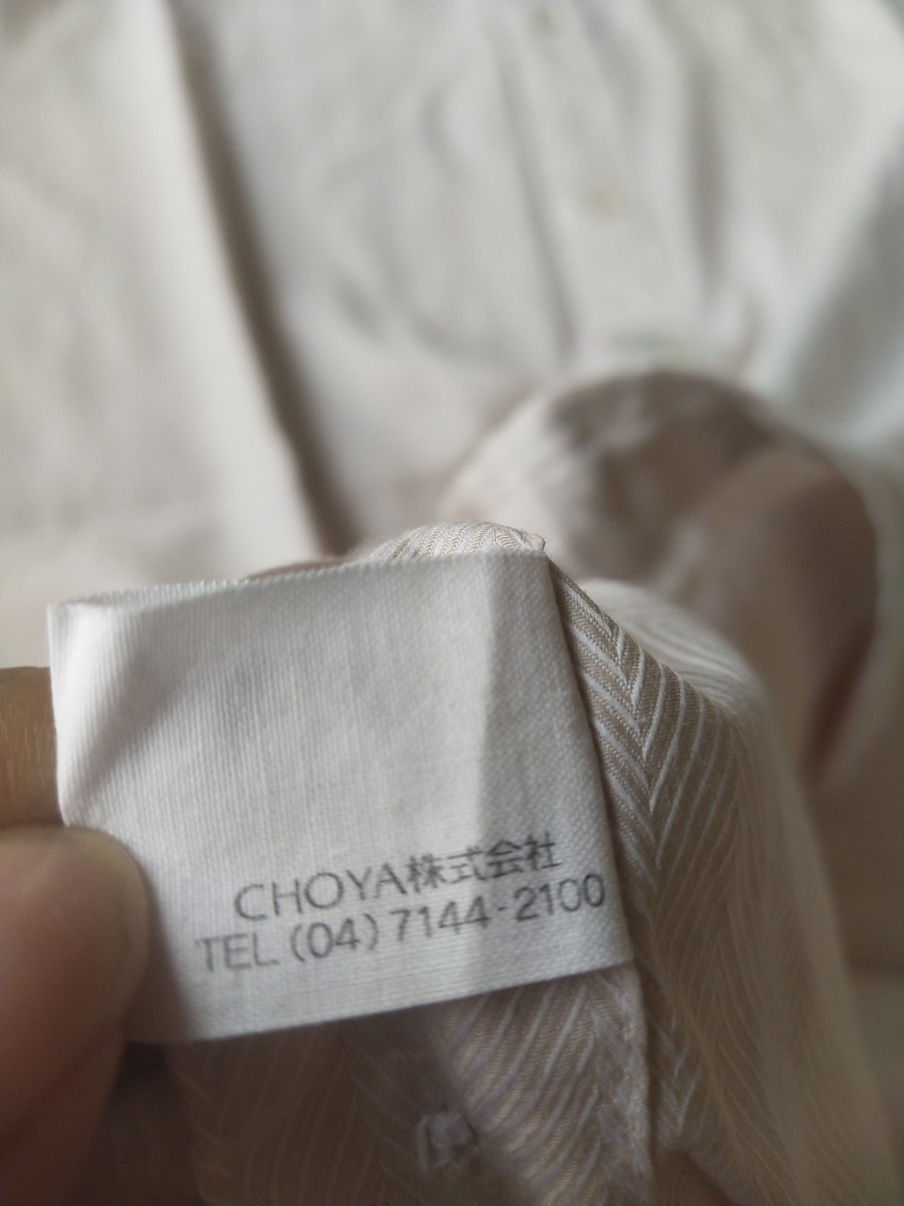 Alfred Dunhill Vintage Dunhill Japan Made Herringbone Cotton Shirt Size US L / EU 52-54 / 3 - 10 Thumbnail