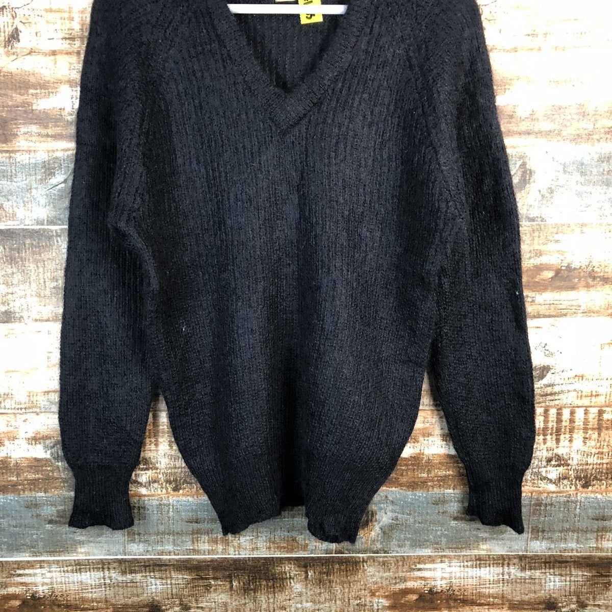 Homespun Knitwear × Japanese Brand The Basic Of Renown Black mohair Knitwear #A1663 Size US S / EU 44-46 / 1 - 3 Thumbnail