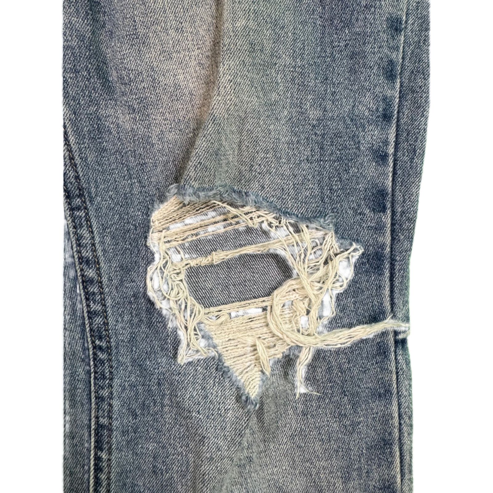Ksubi Ksubi Light Wash Ripped Blue Jeans Size US 32 / EU 48 - 4 Thumbnail