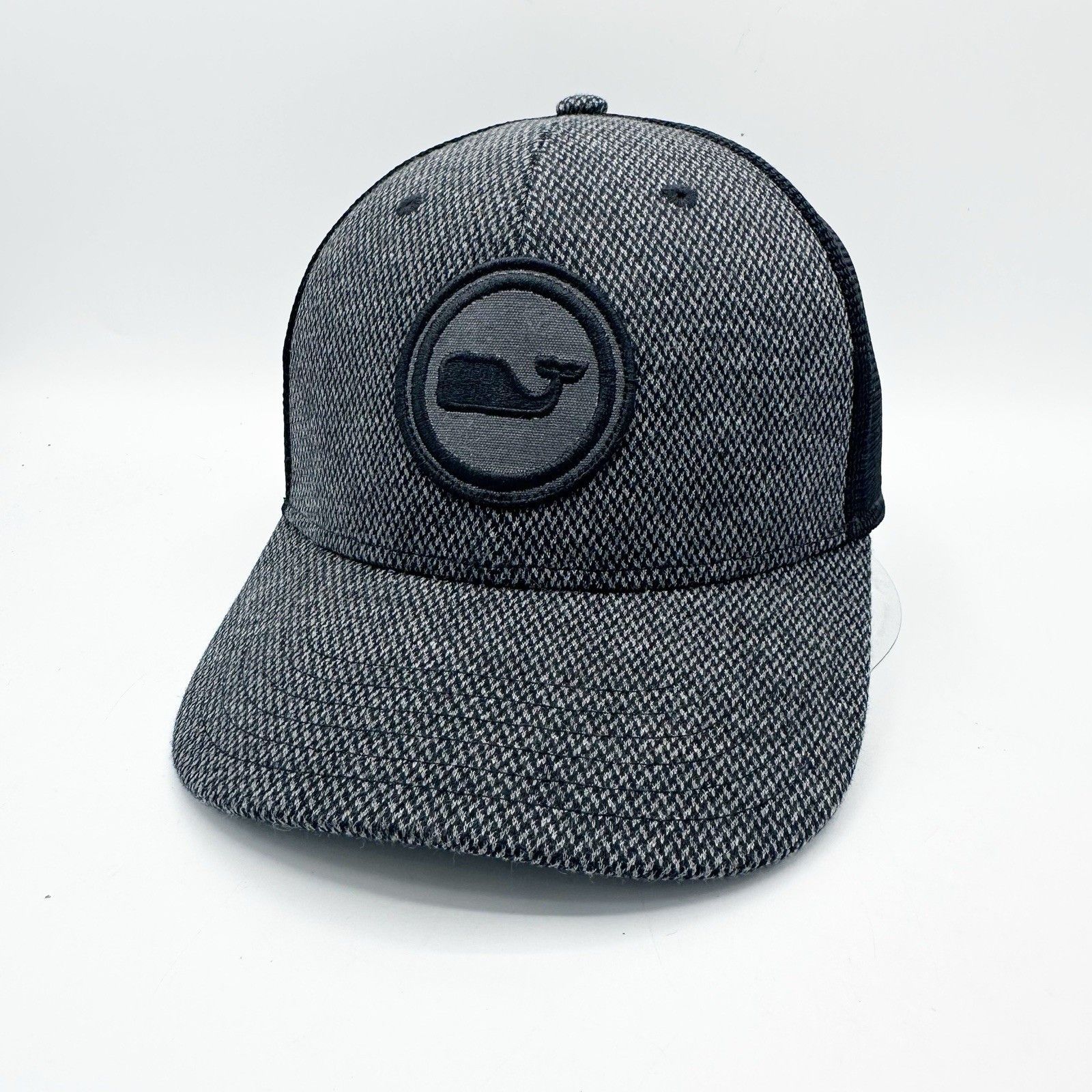 Vineyard Vines Vineyard Vines Houndstooth Patch Trucker Hat Gray Snapback Size ONE SIZE - 1 Thumbnail