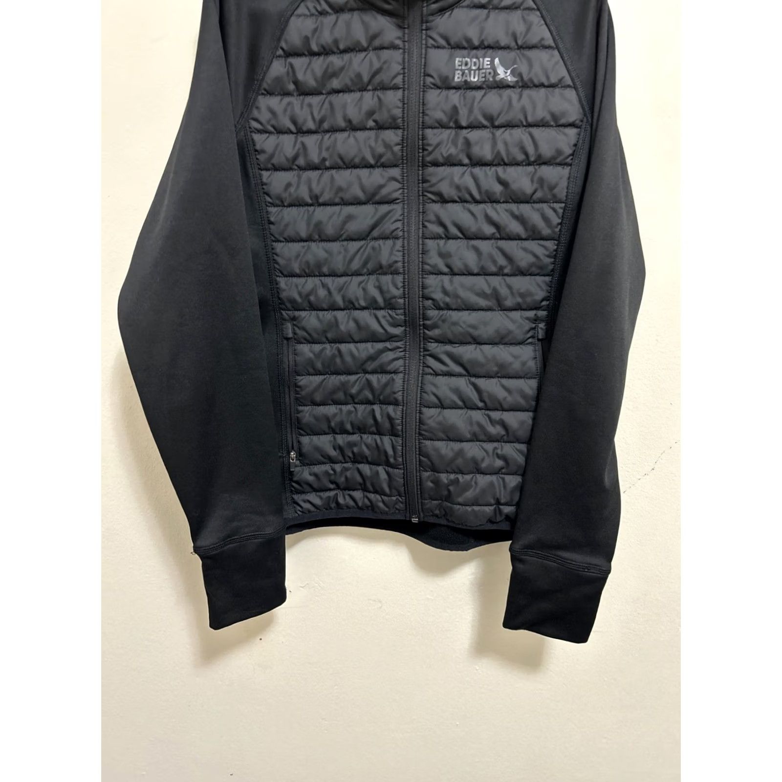 Eddie Bauer Eddie Bauer Puffer Jacket Womens Large Black Full Zip Goose Down Jacket Black Womens L Modern Puffer Size L / US 10 / IT 46 - 3 Thumbnail