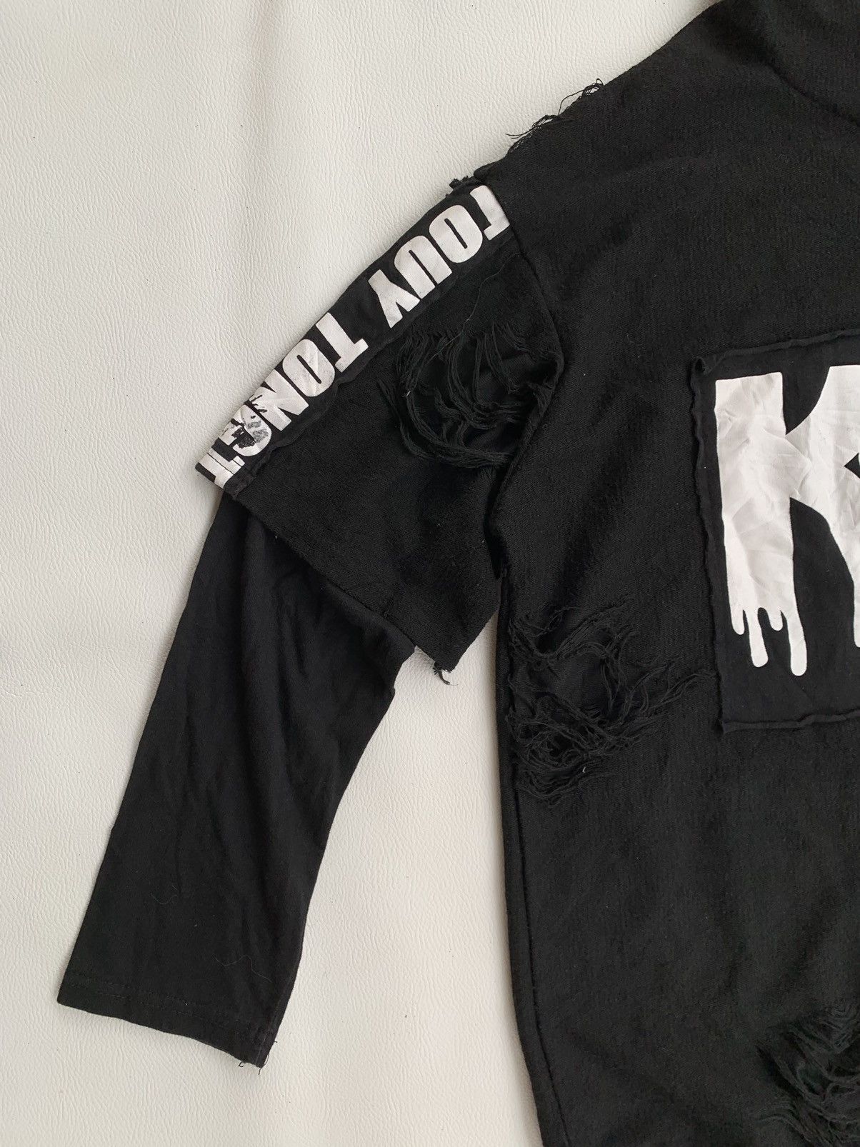 Japanese Brand × Yasuyuki Ishii Double layer Y2k destroyed distressed hoodie Size US M / EU 48-50 / 2 - 3 Thumbnail