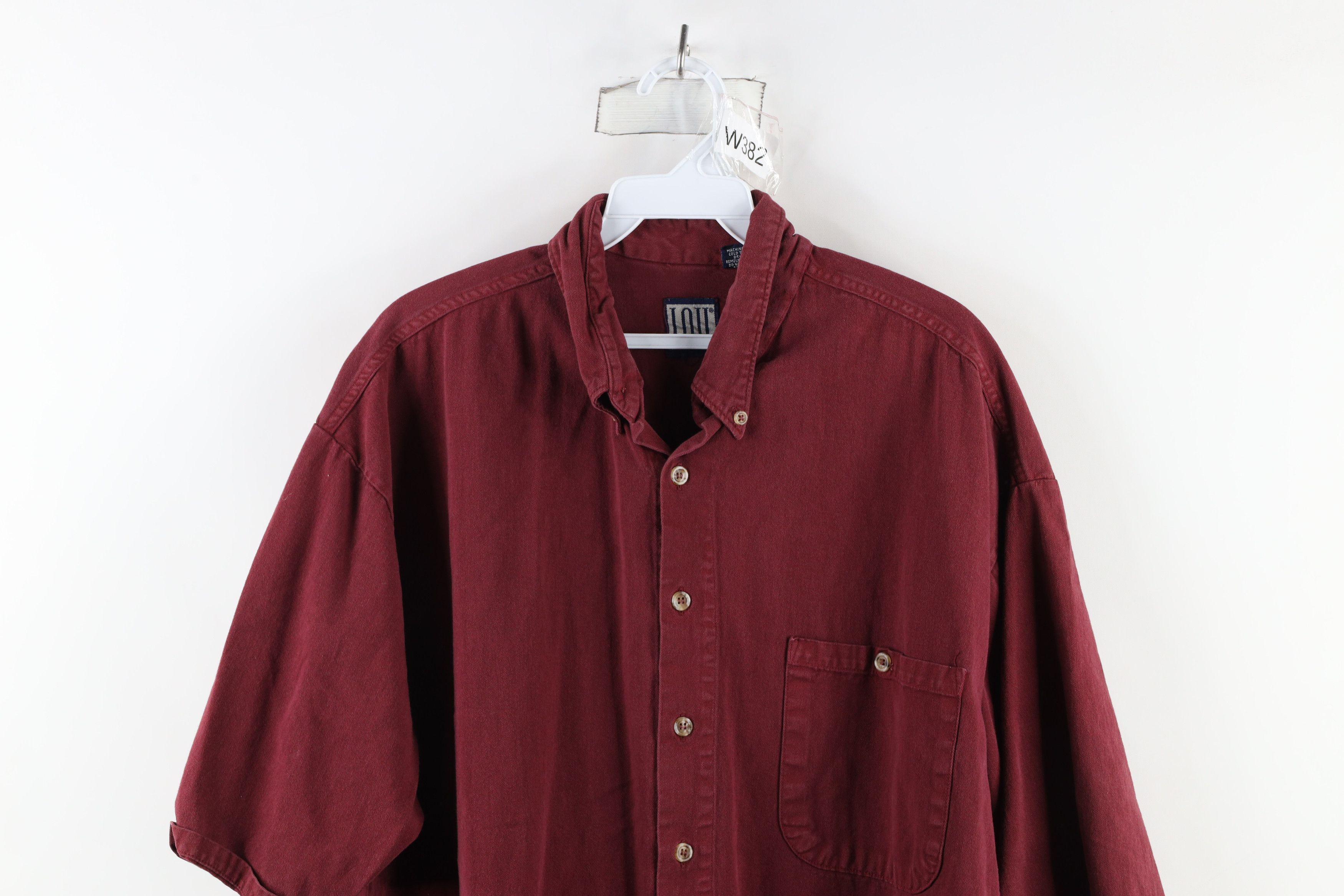 Vintage Vintage 90s IOU Streetwear Fit Short Sleeve Button Shirt USA Size US L / EU 52-54 / 3 - 2 Thumbnail
