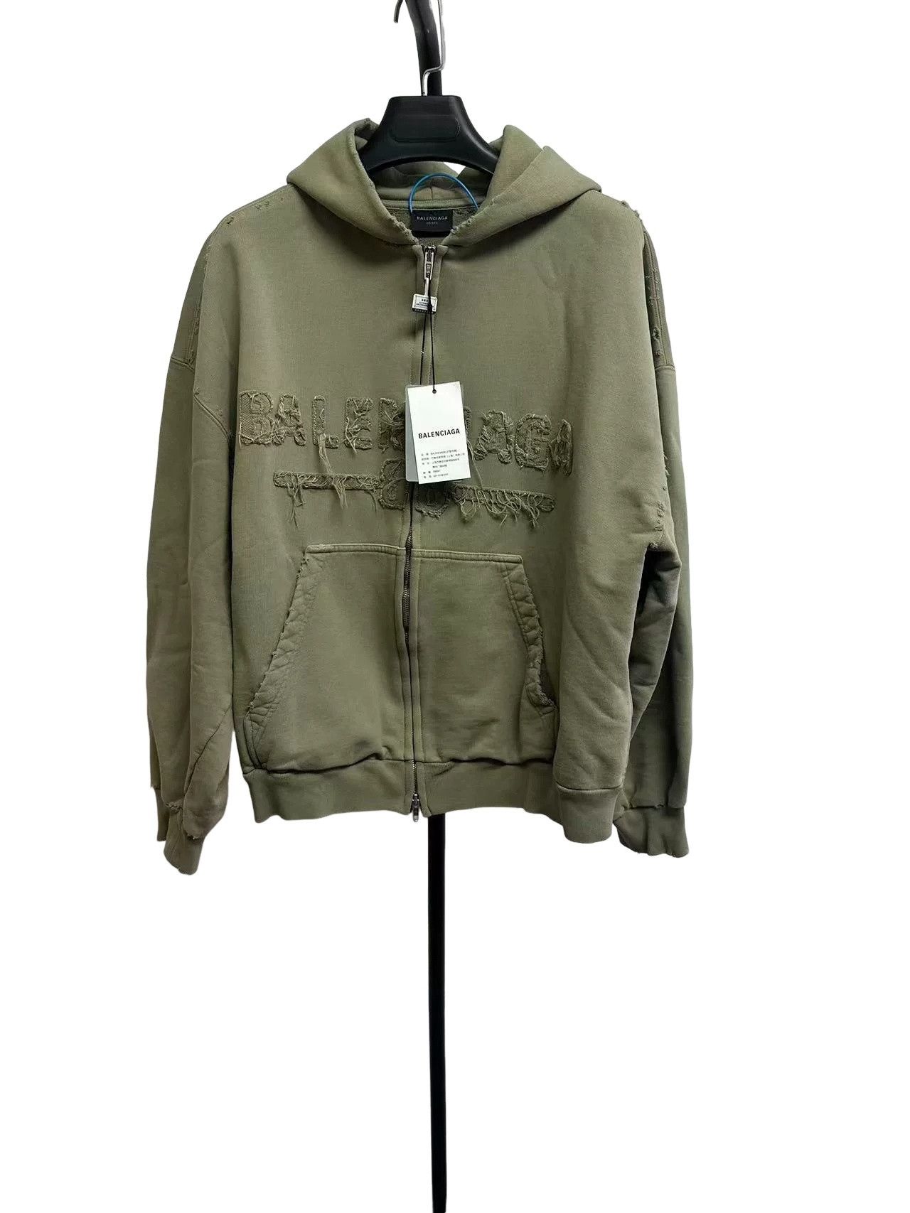 Balenciaga Balenciaga Soccer Zip-Up Hoodie Size S | Grailed